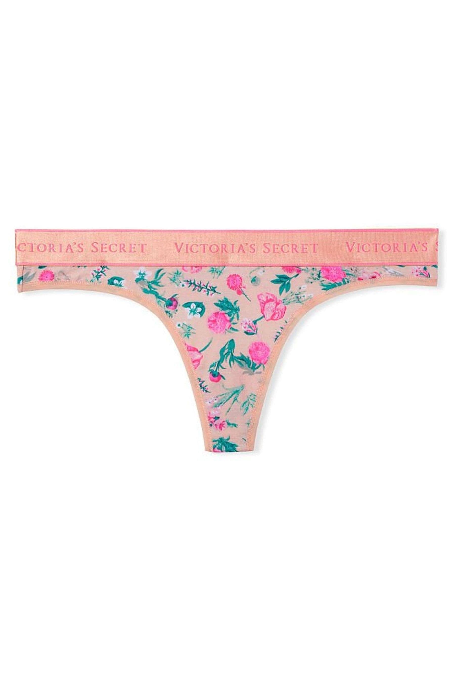 Buy Victoria's Secret Logo Cotton Thong Panty from the Victoria's Secret UK online shop