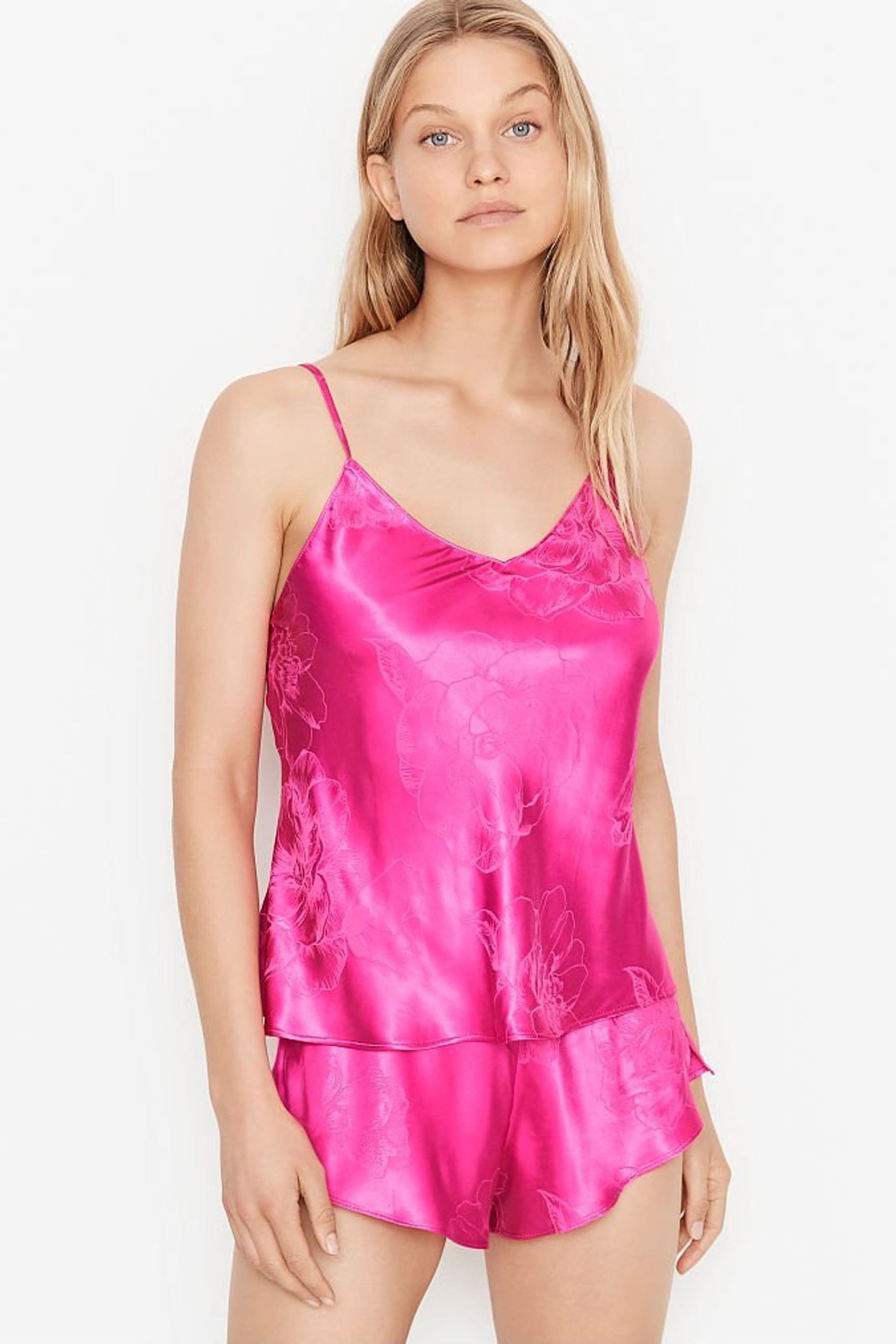 VINTAGE Victoria Secret Lace Cami Tank Top Y2K Pink Medium