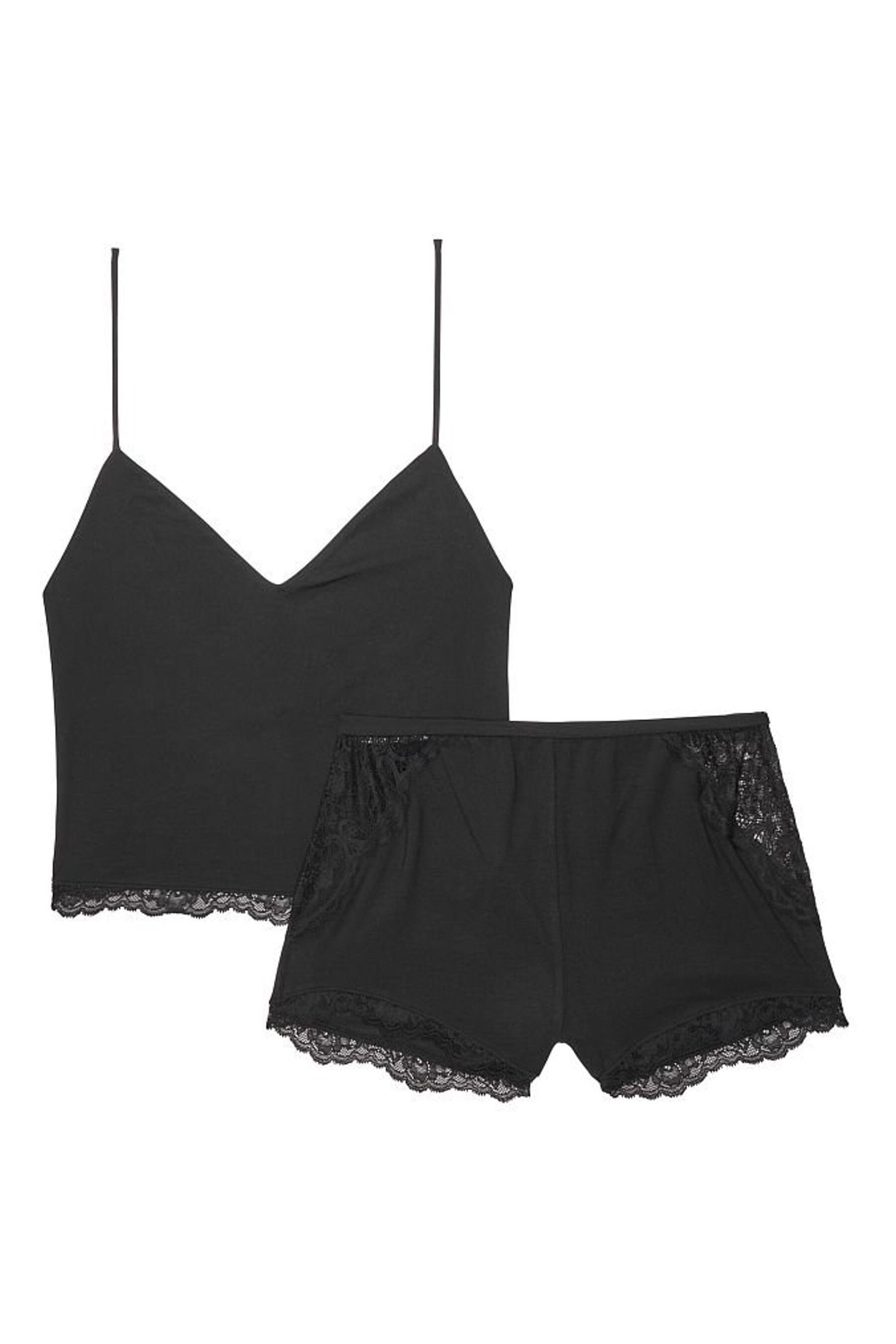 victoria's secret stretch lace & satin cami set