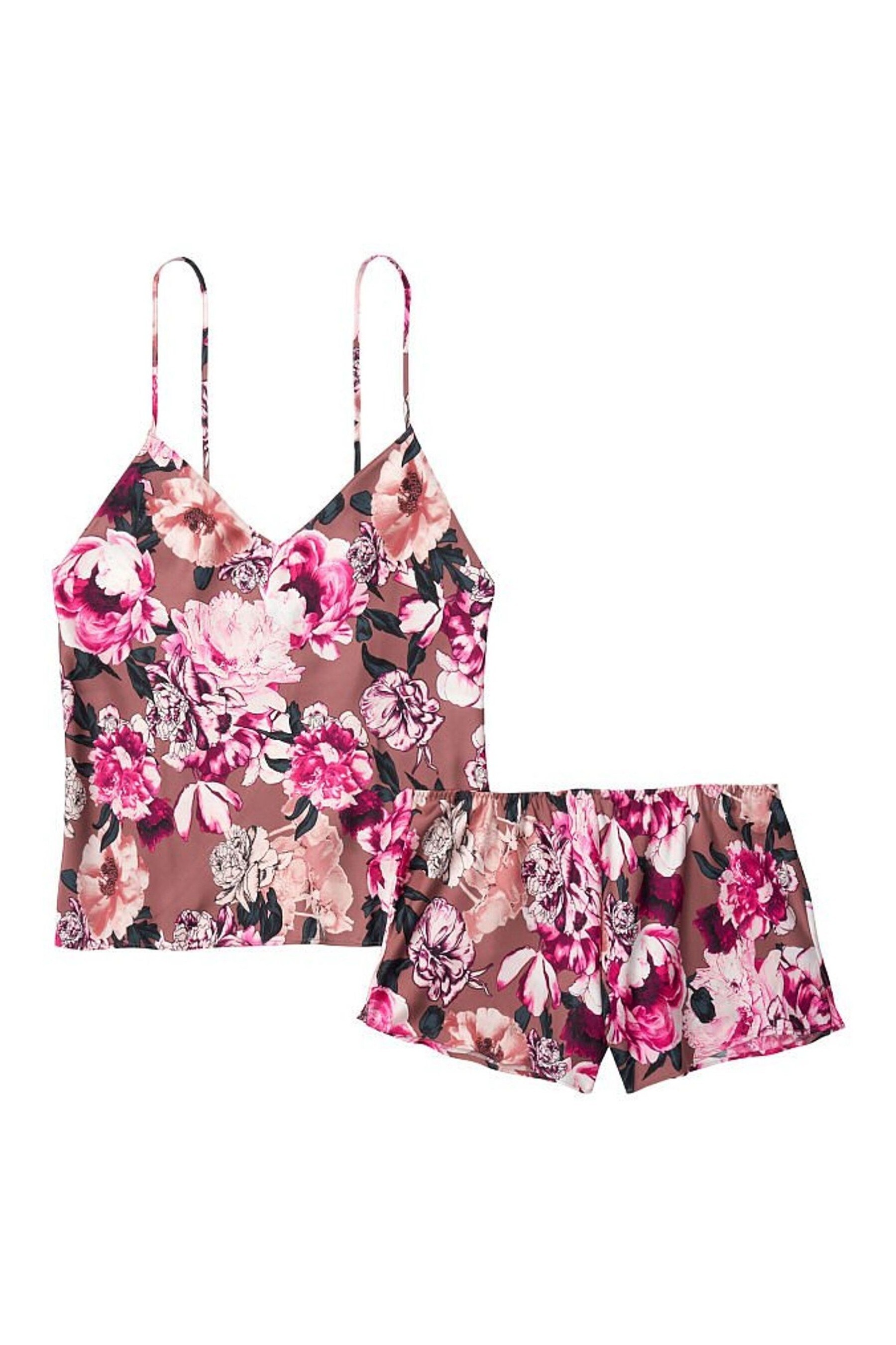 victoria's secret stretch lace & satin cami set