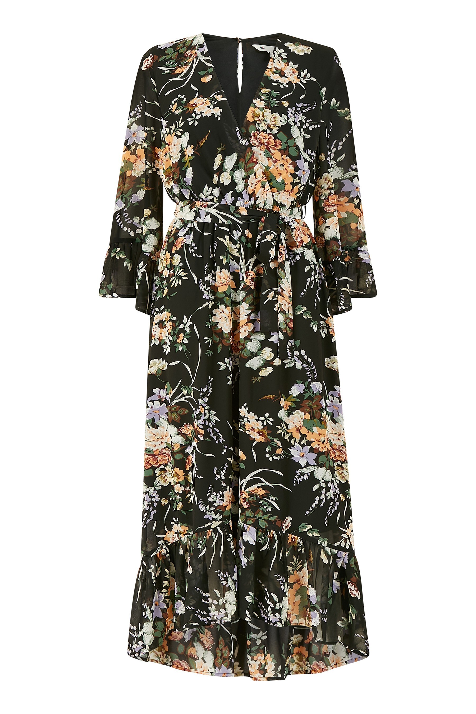 Buy Yumi Garden Floral Print Wyona Dress With Dipped Hem from the Next ...
