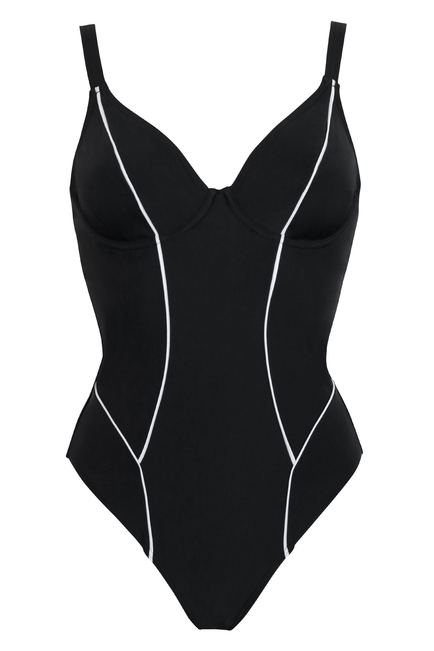 Buy Pour Moi Contour Piping Underwired Non Padded Swimsuit from Next ...