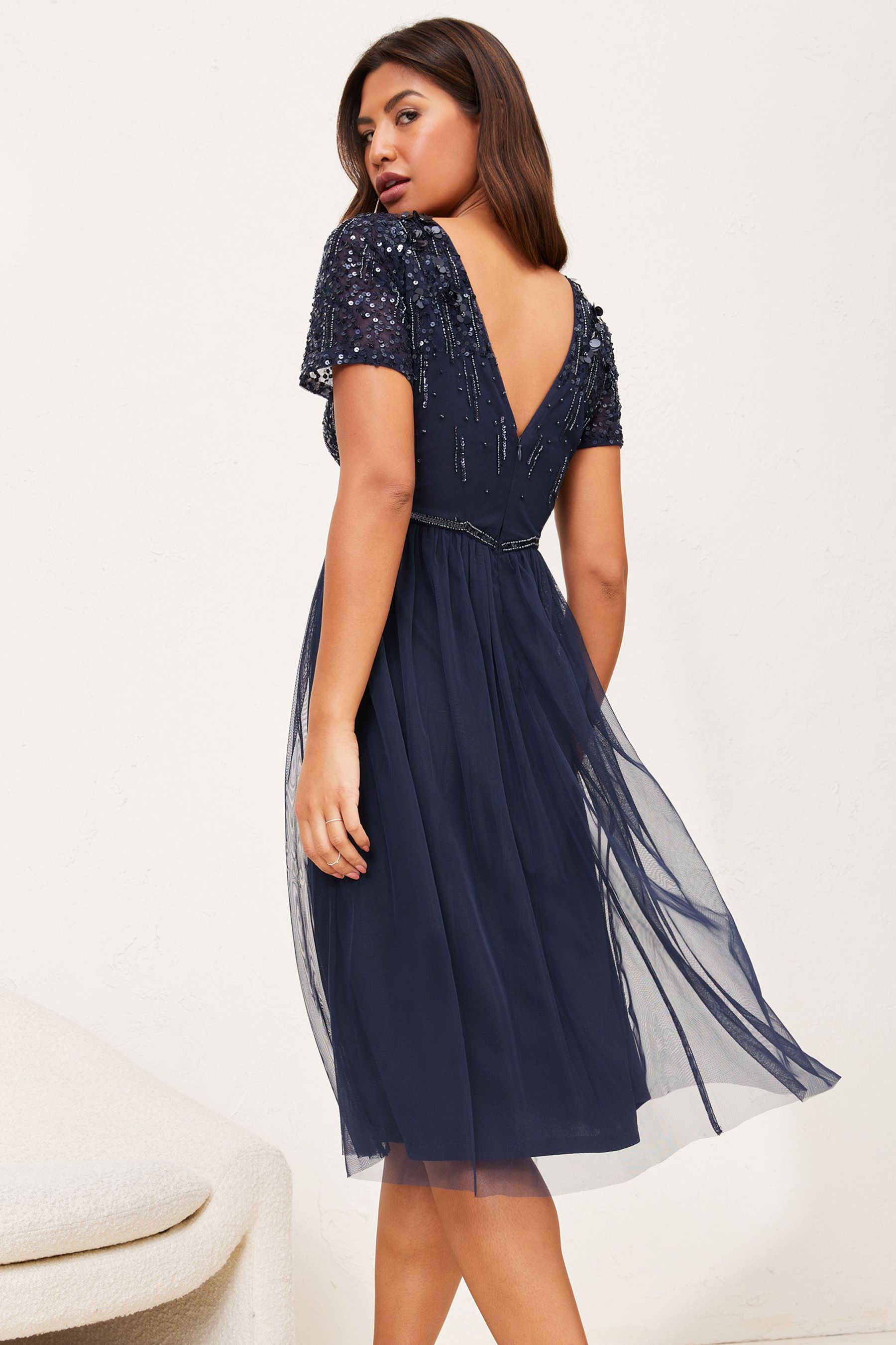 Buy Lipsy Bridesmaid Embellished Midi Dress from Next Ireland