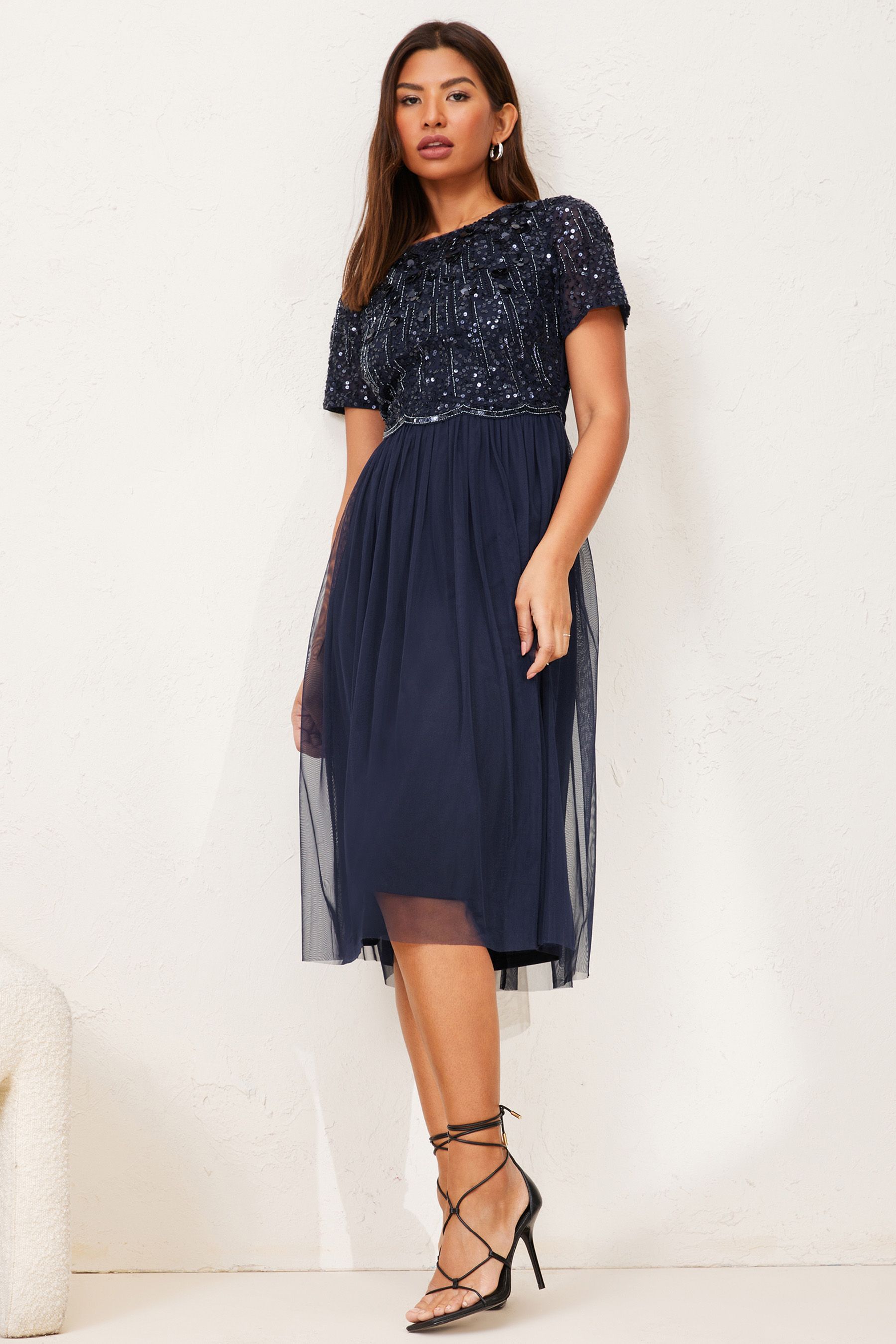 Buy Lipsy Bridesmaid Embellished Midi Dress from Next Ireland