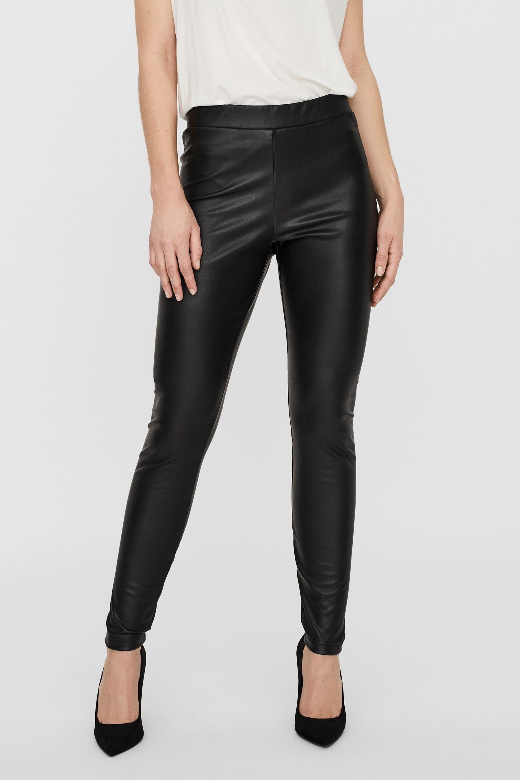 Buy Vero Moda Faux Leather Trousers from the Next UK online shop