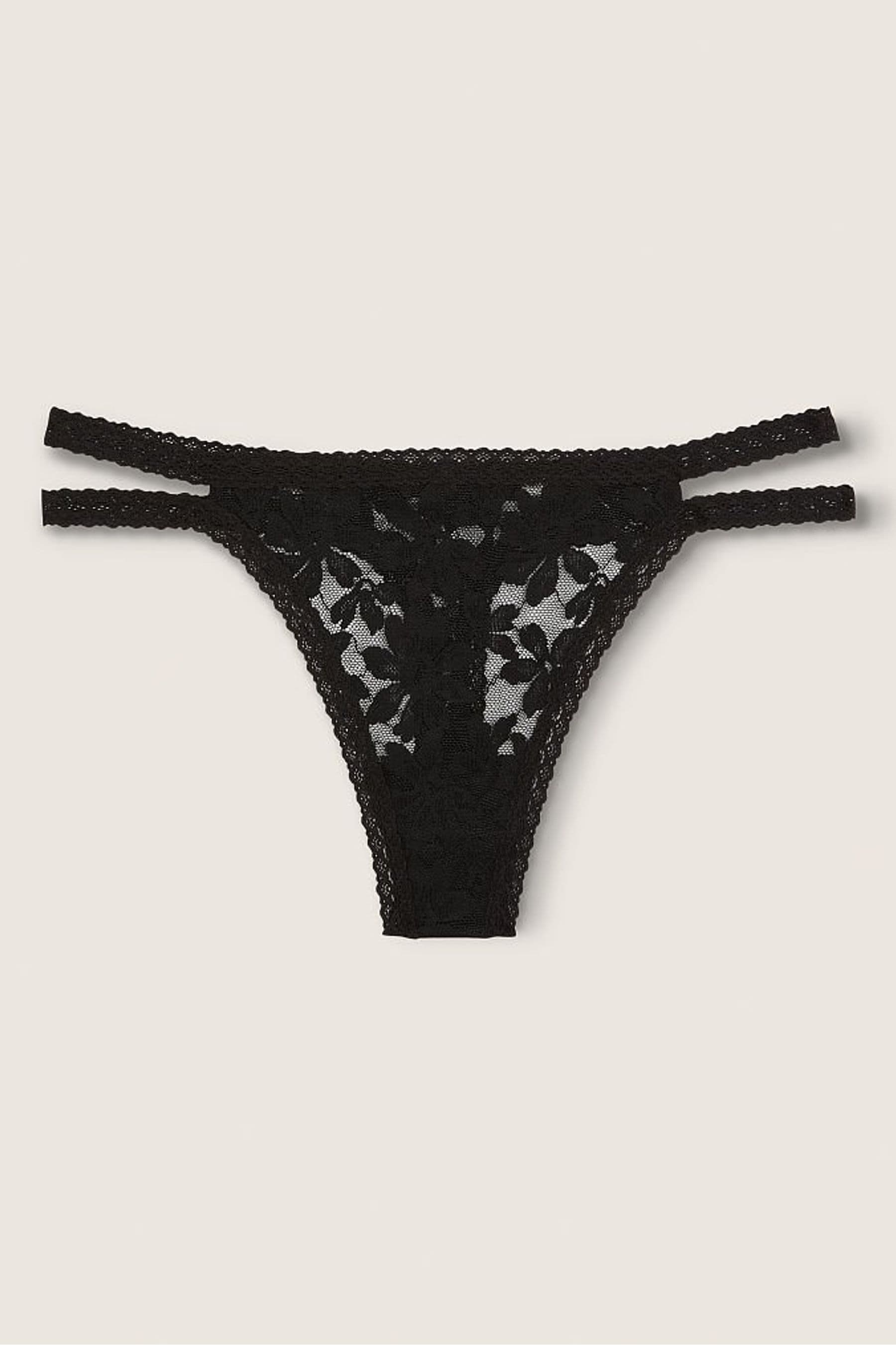 Buy Victoria S Secret Pink Strappy Lace Thong Knicker From The Victoria S Secret Uk Online Shop