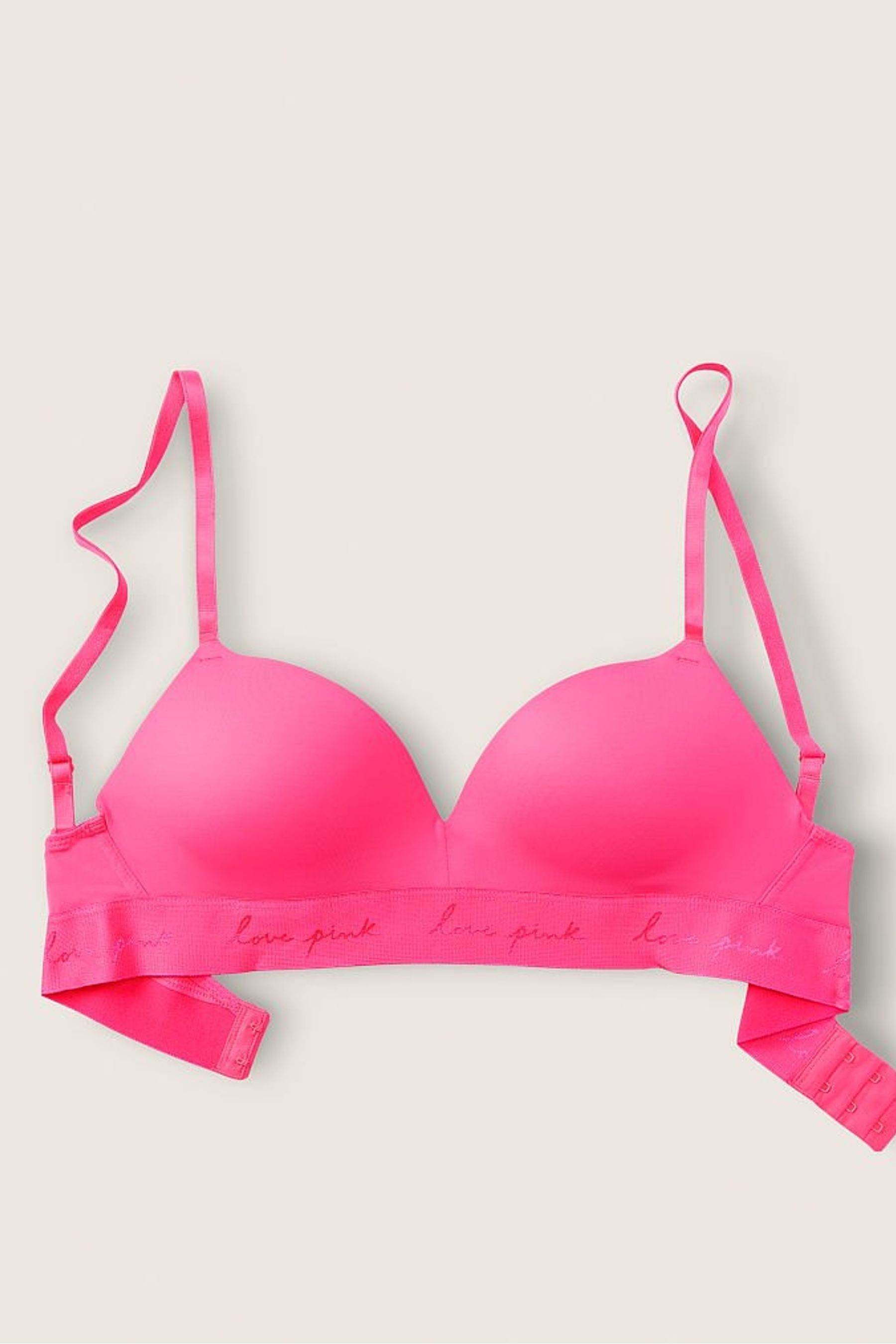 Buy Victorias Secret Pink Smooth Non Wired Push Up T Shirt Bra From