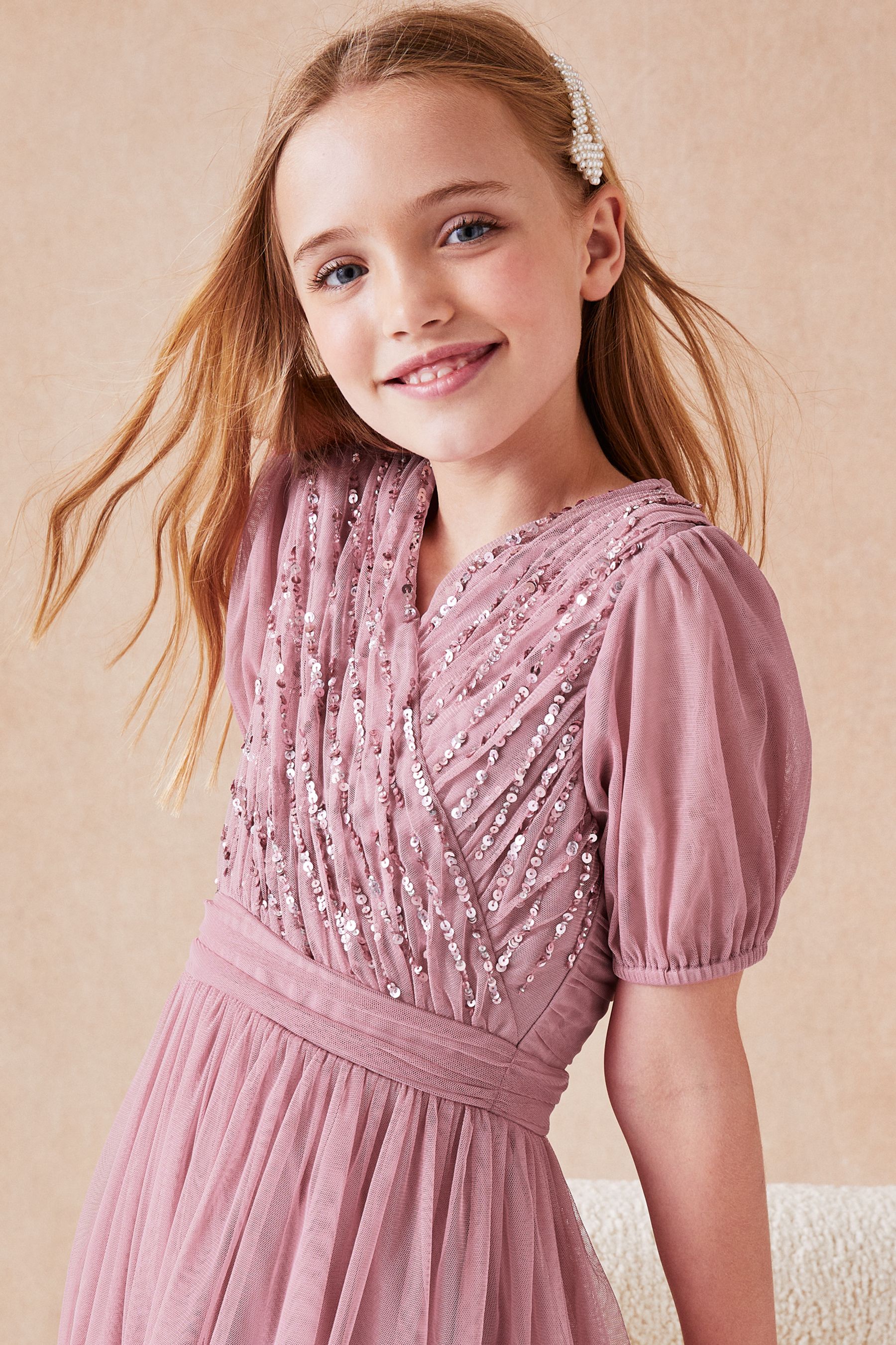 Buy Lipsy Puff Sleeve Occasion Dress from Next Ireland