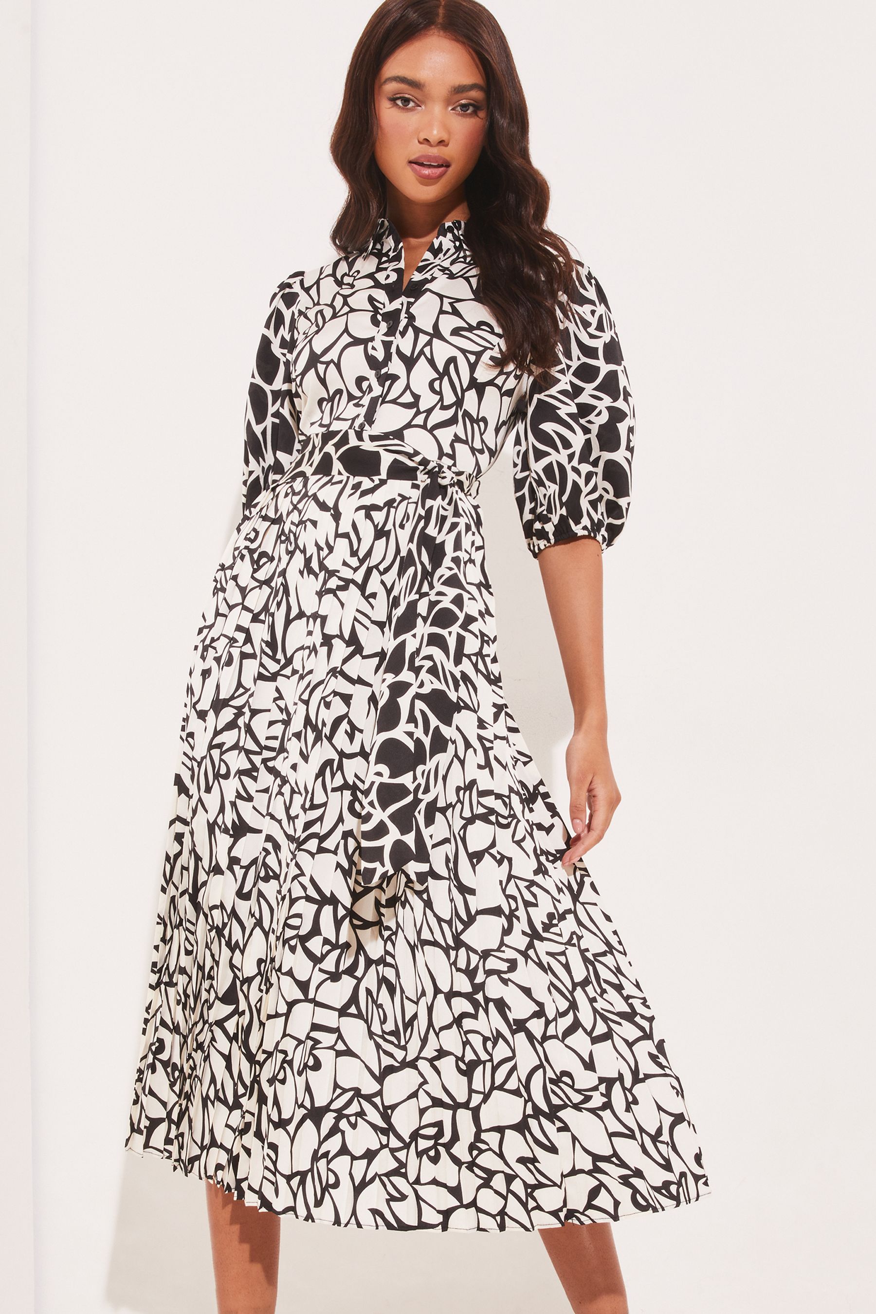 Buy Lipsy Pleated Midi Summer Shirt Dress from Next Ireland