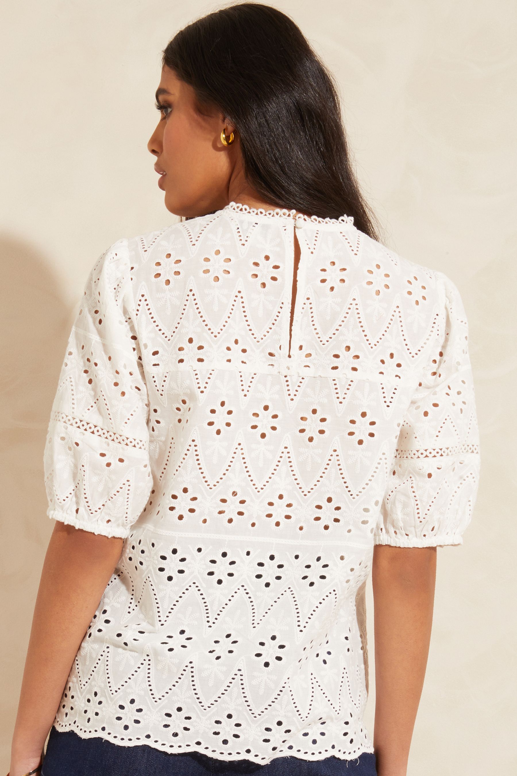 Eyelet Tops For Women Lace V Neck Puff Long Sleeve Dressy Business Casual Work Shirts Fall Tunic Blouses S Xxl Shermie