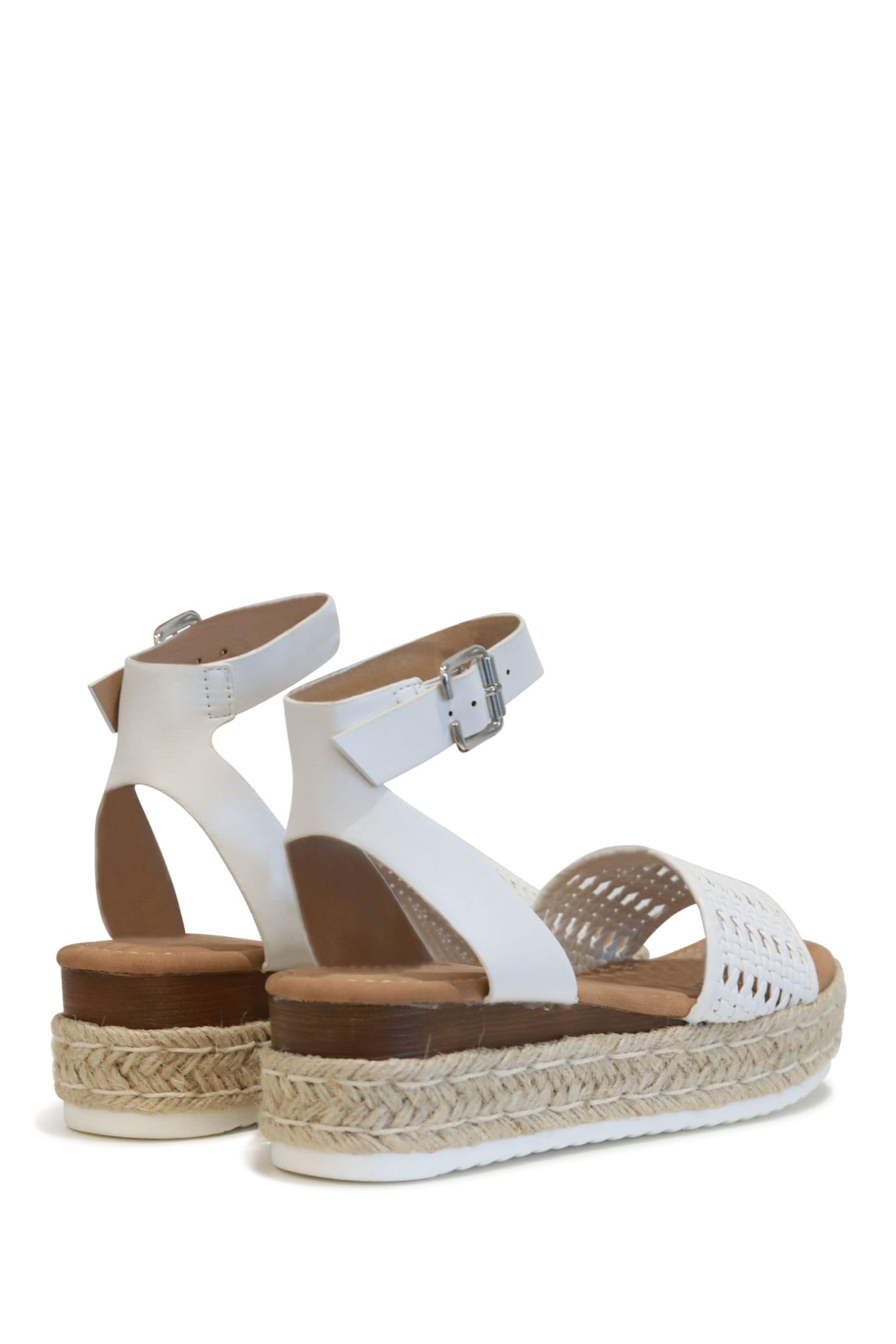 Buy Linzi Rian Two Part Espadrille Inspired Platform Wedge from Next ...