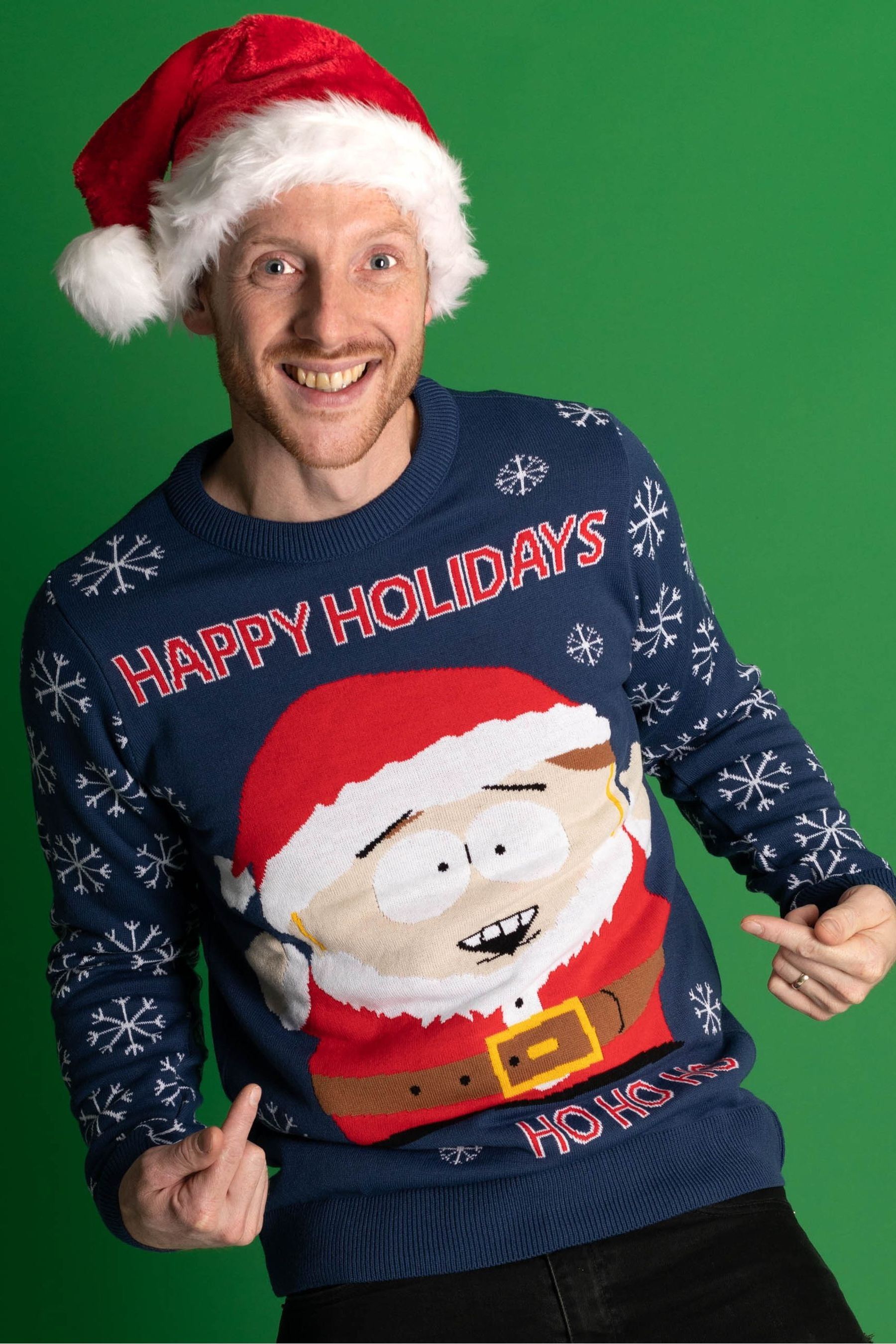 Buy Vanilla Underground Blue South Park Mens Christmas Jumper from the ...