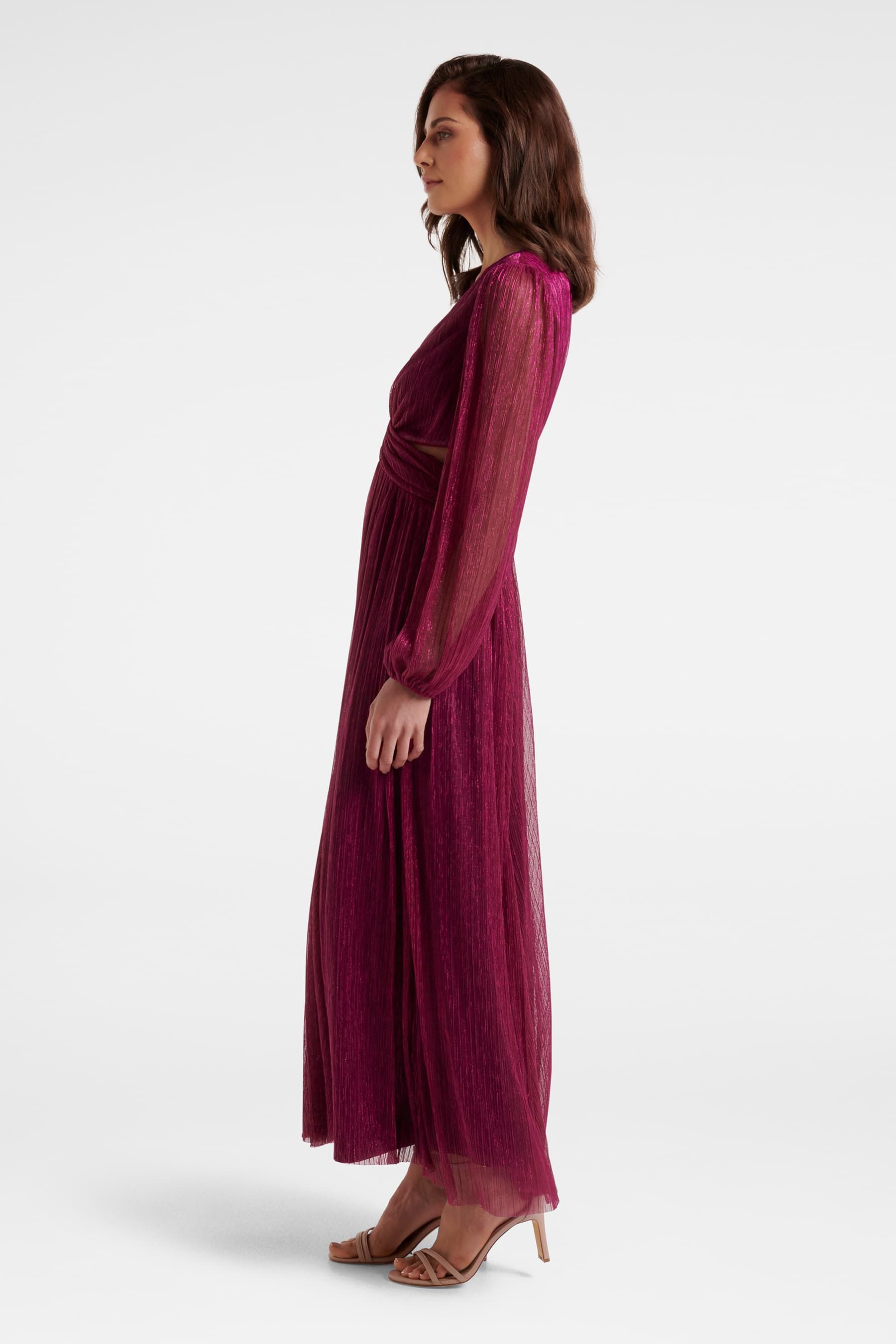 Buy Forever New Cassandra Cut Out Plisse Dress from the Next UK online shop