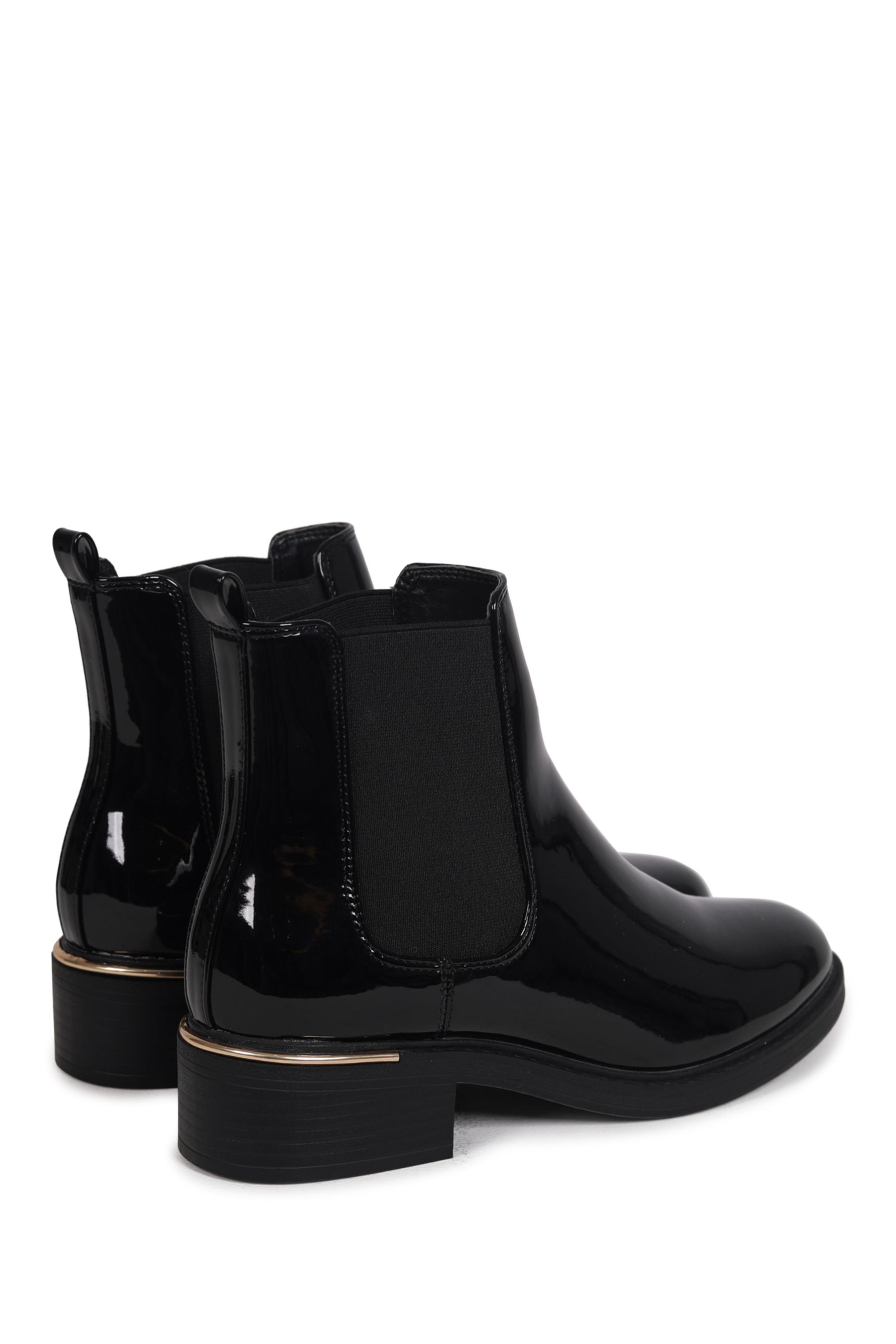 classics patent chunky chelsea boot