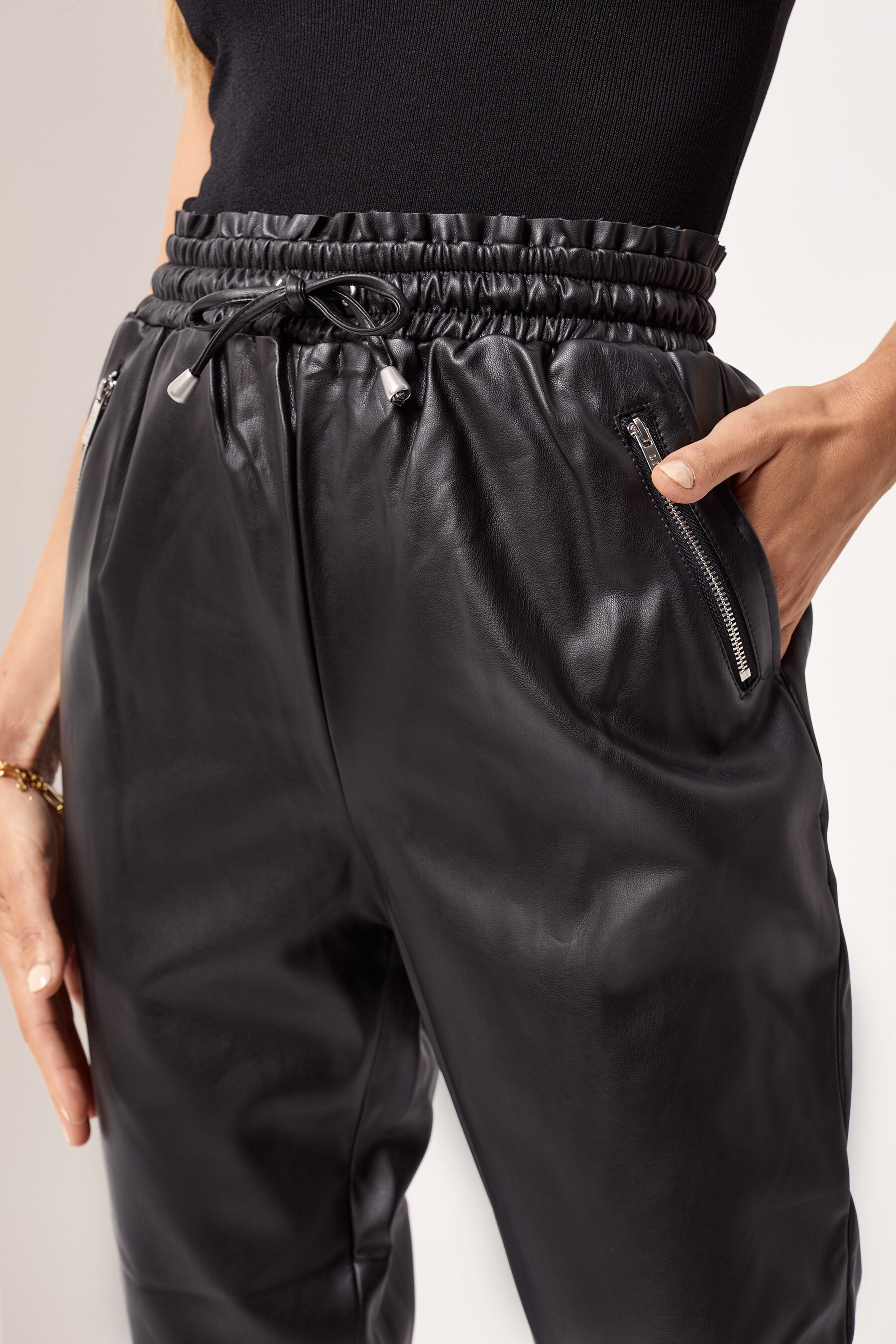 Buy Lipsy Faux Leather Jogger from the Next UK online shop