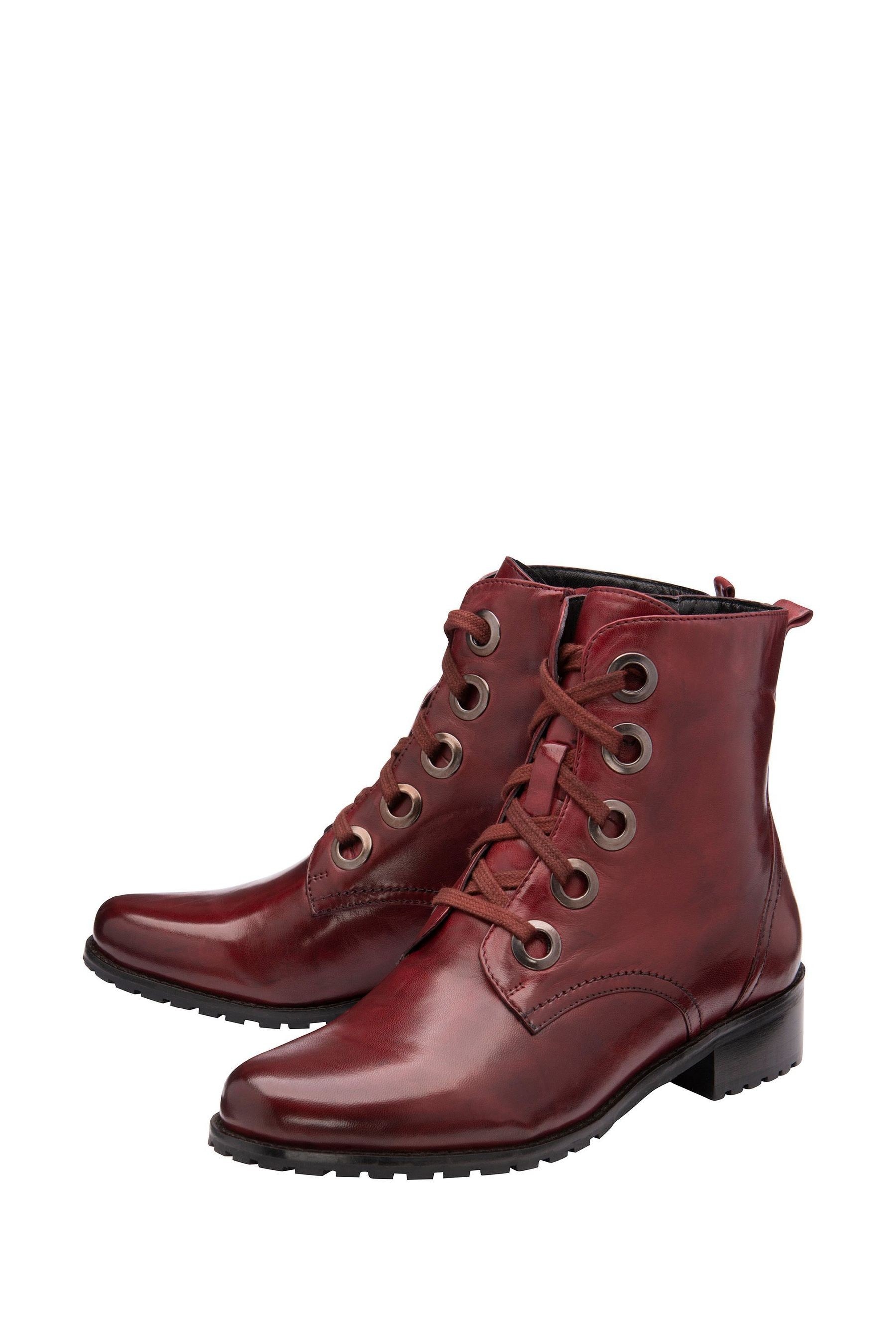 ravel lace up leather ankle boot