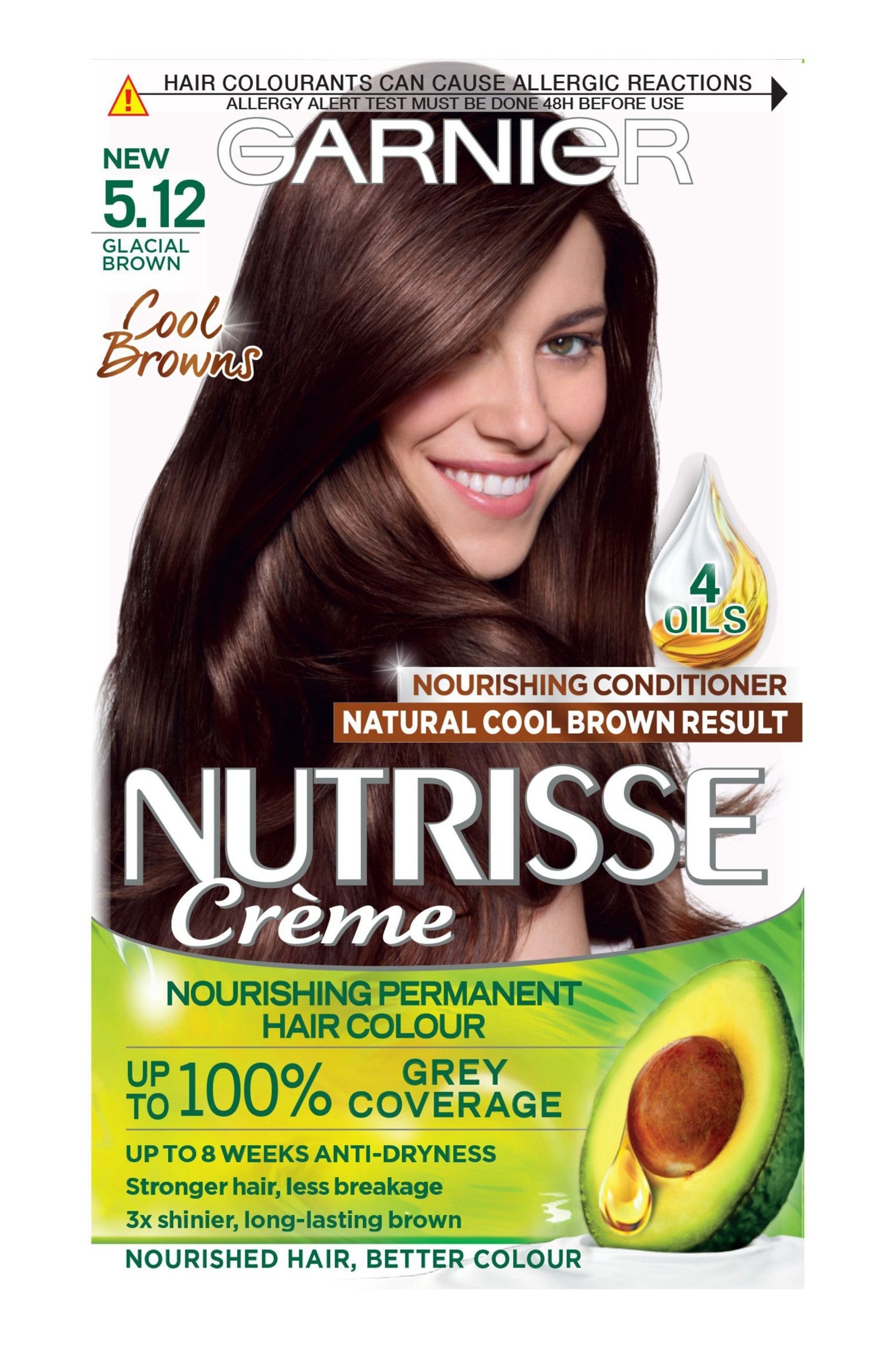 Buy Garnier Nutrisse Cool Browns Permanent Hair Dye from ...