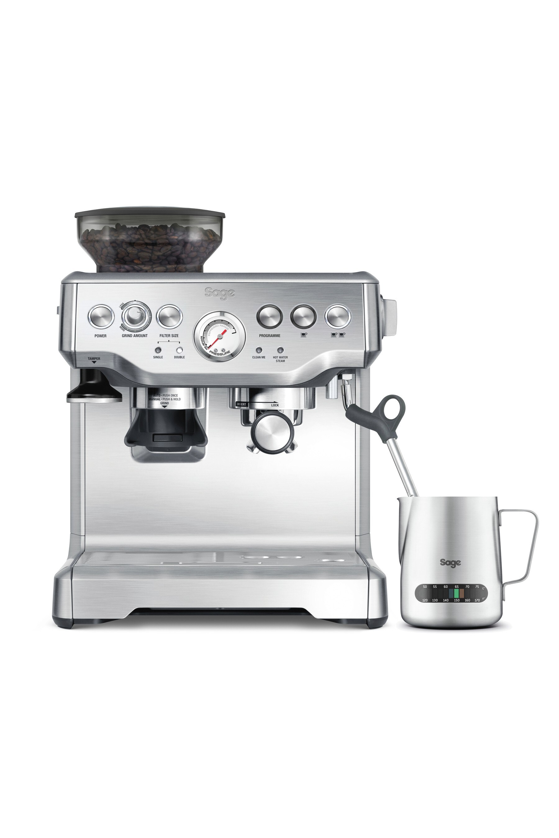 Buy Sage Barista Express™ BeantoCup Coffee Machine with Milk Jug from