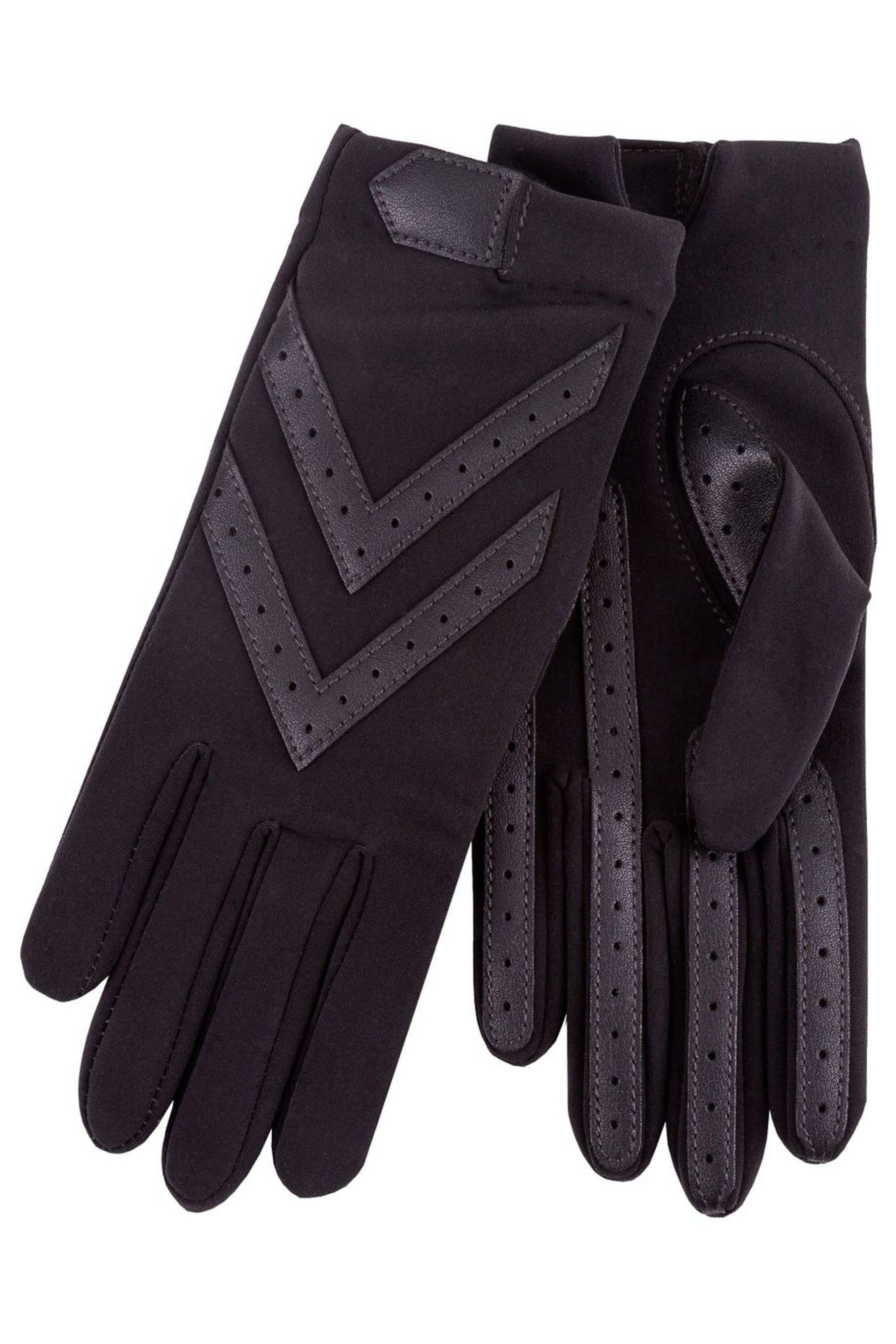 Buy Totes Black Original Stretch Gloves With Brushed Lining & Smartouch