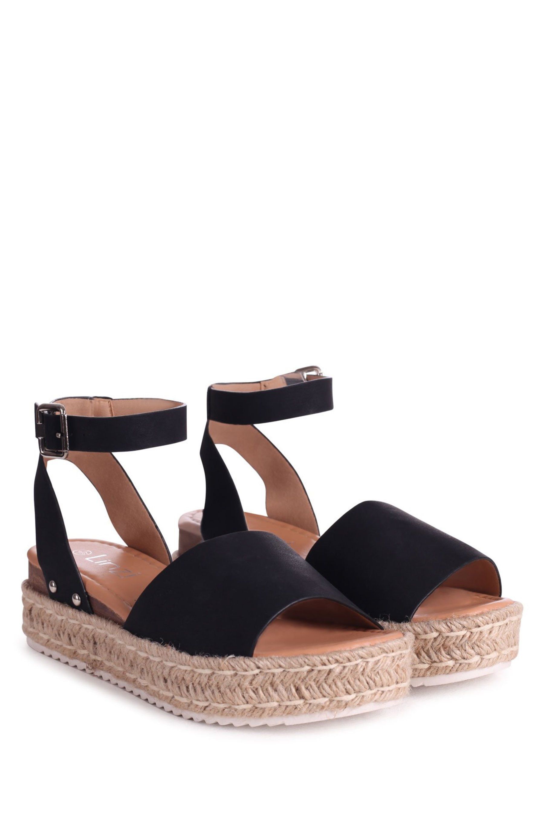 linzi nubuck gladiator espadrille platform wedge