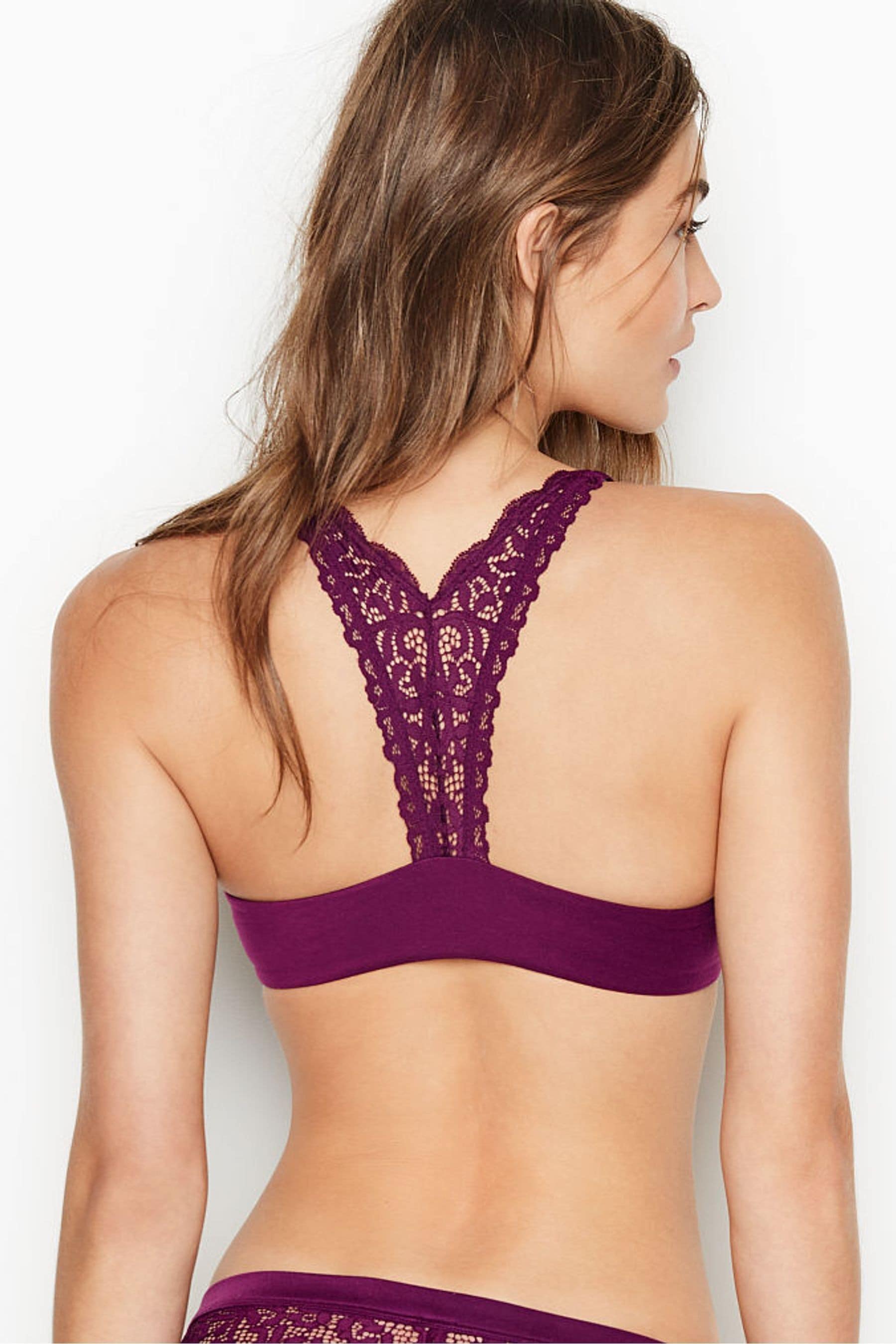 Buy Victoria S Secret Lace Racerback Front Closure Push Up Bra From The Victoria S Secret Uk