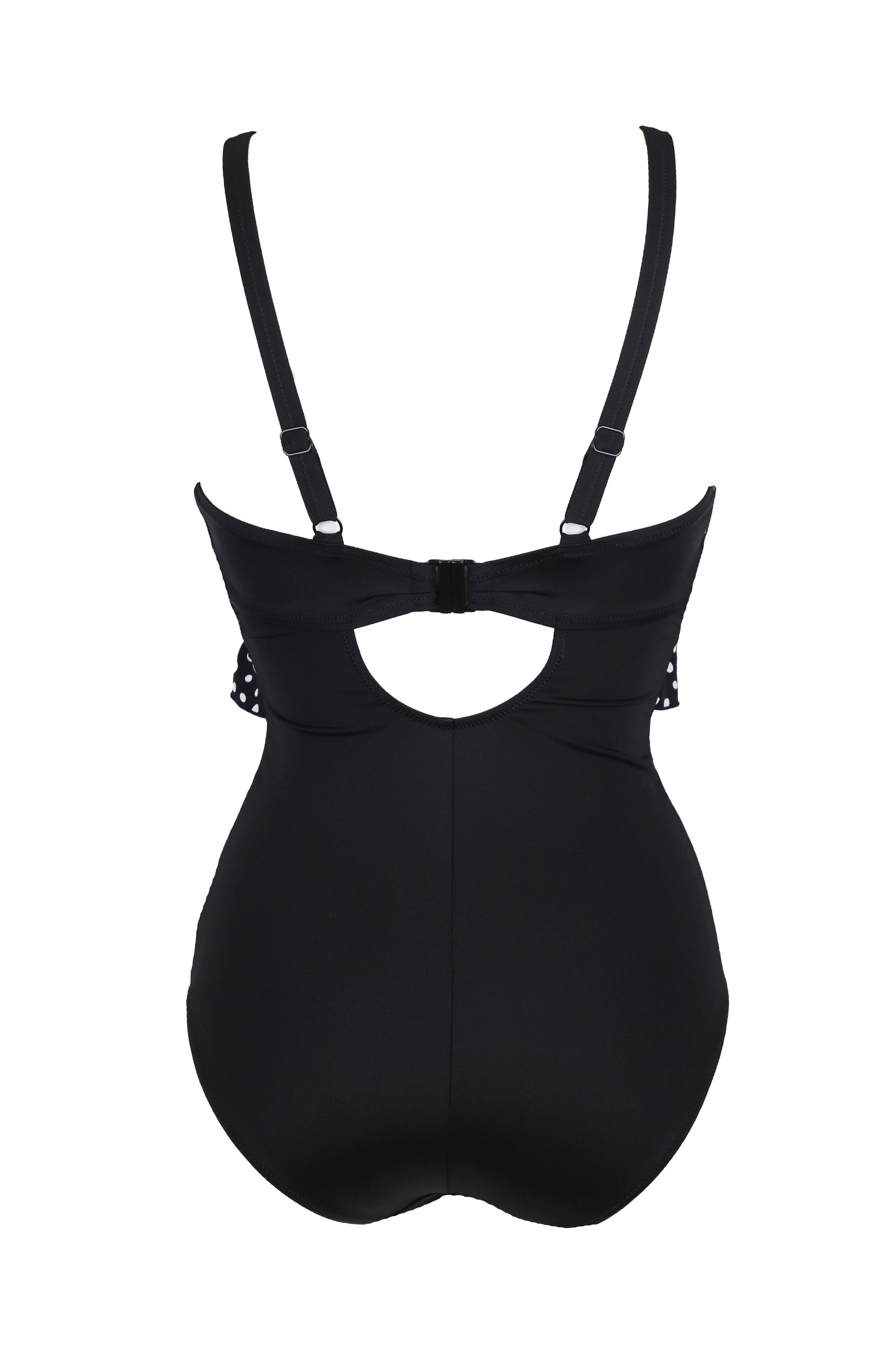 pour moi hot spots frill control swimsuit