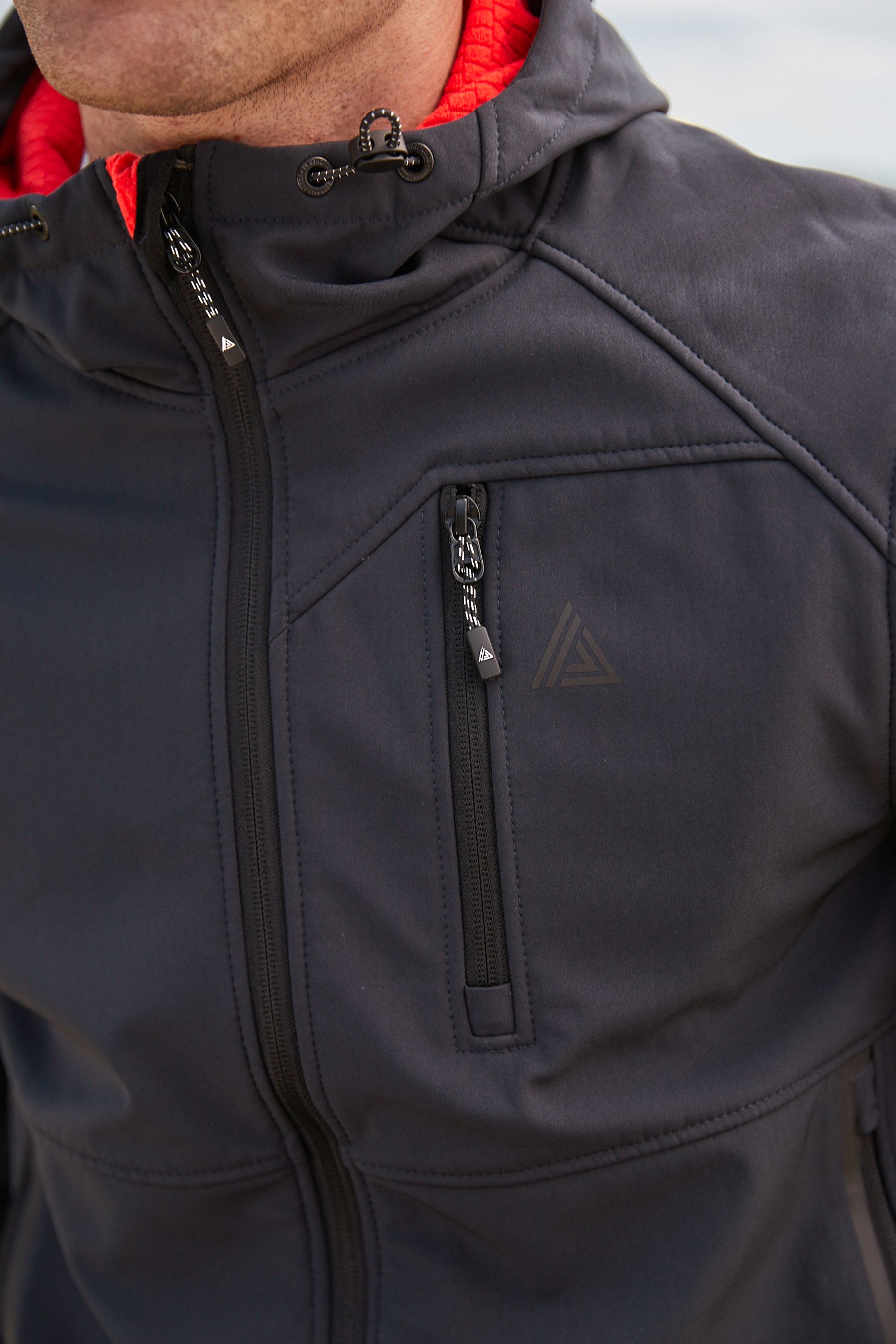 Buy Shower Resistant Softshell Hooded Jacket from Next Ireland