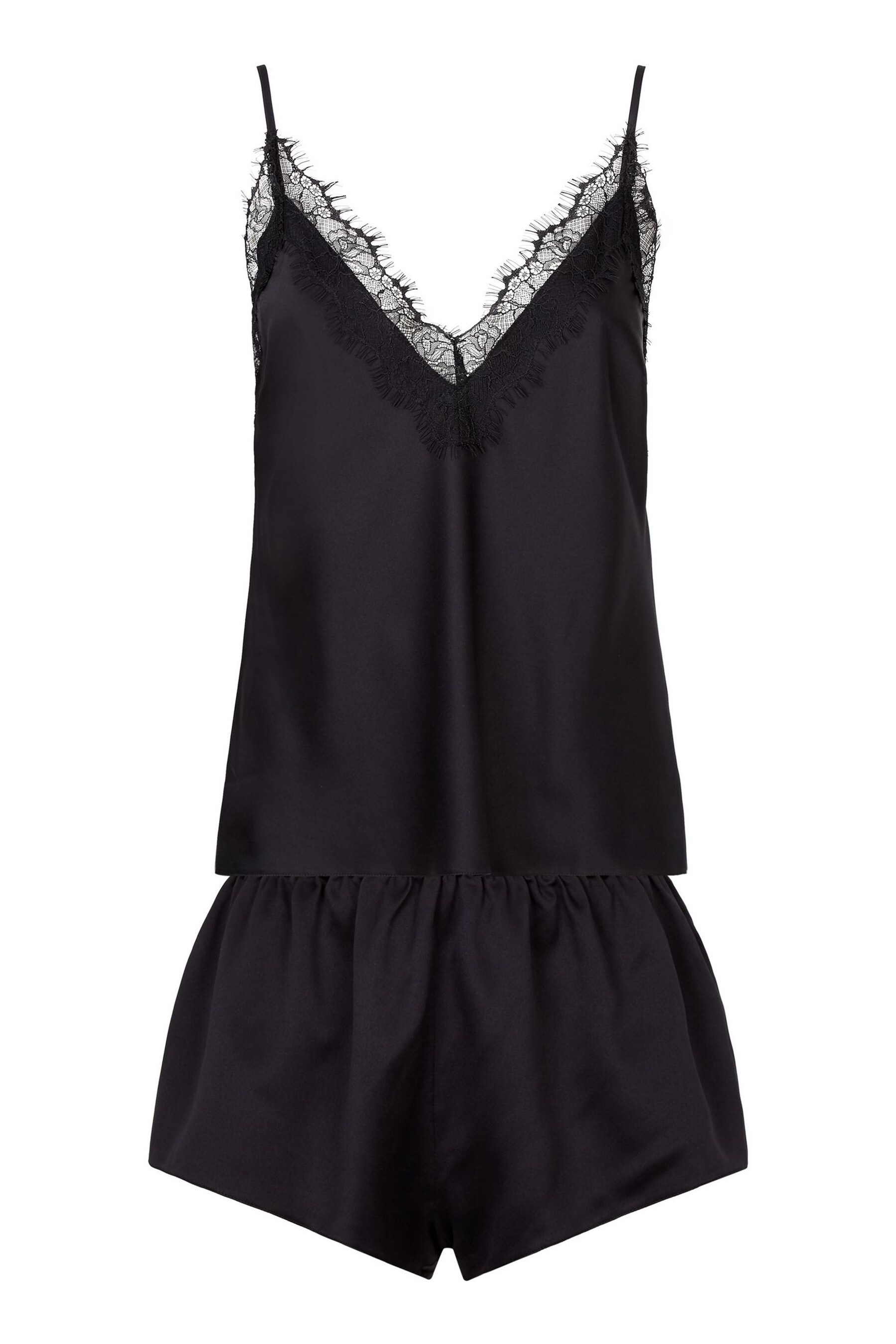 Buy Ann Summers Black Cerise Lace and Satin Cami Set from the Next UK ...