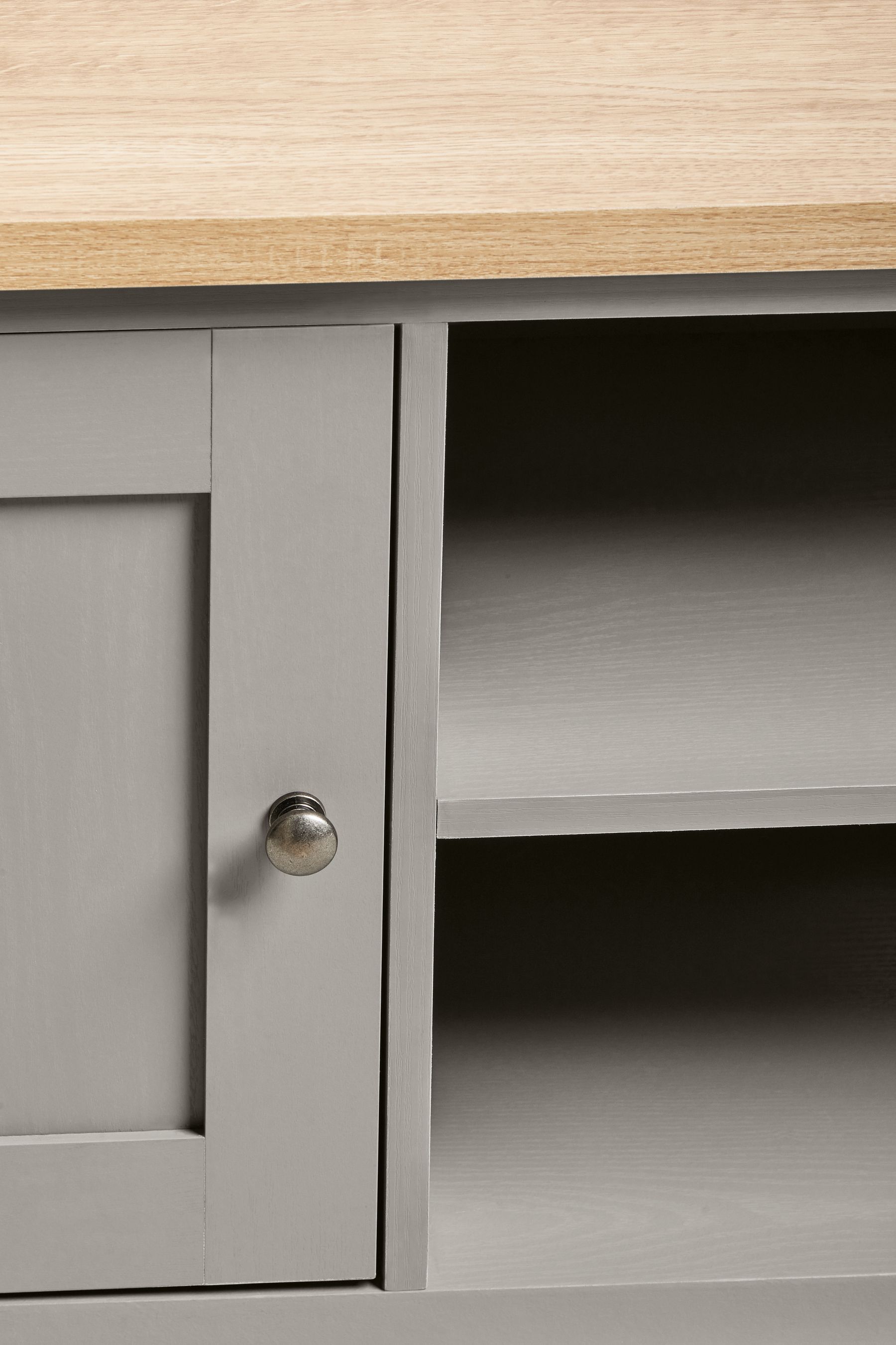 Buy Dove Grey Malvern Oak Effect Up to 60 inch TV Unit from the Next UK