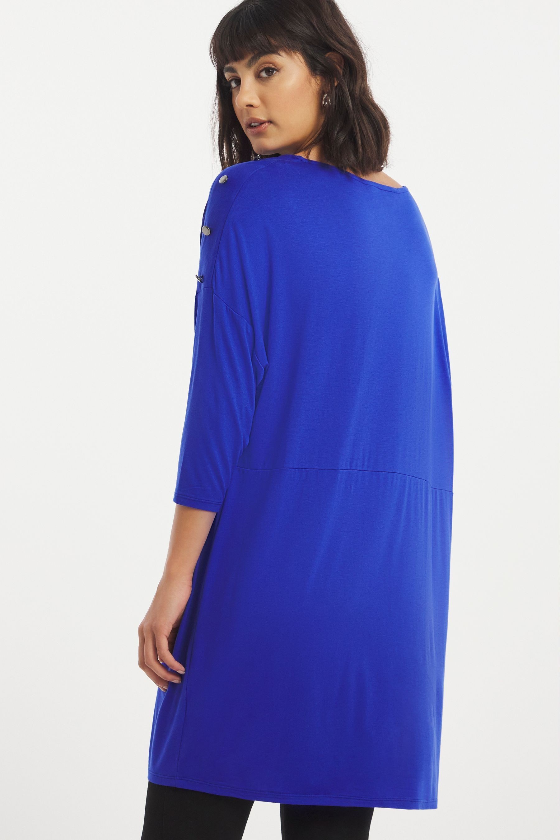 Buy JD Williams Blue Button Shoulder Tunic from Next Ireland