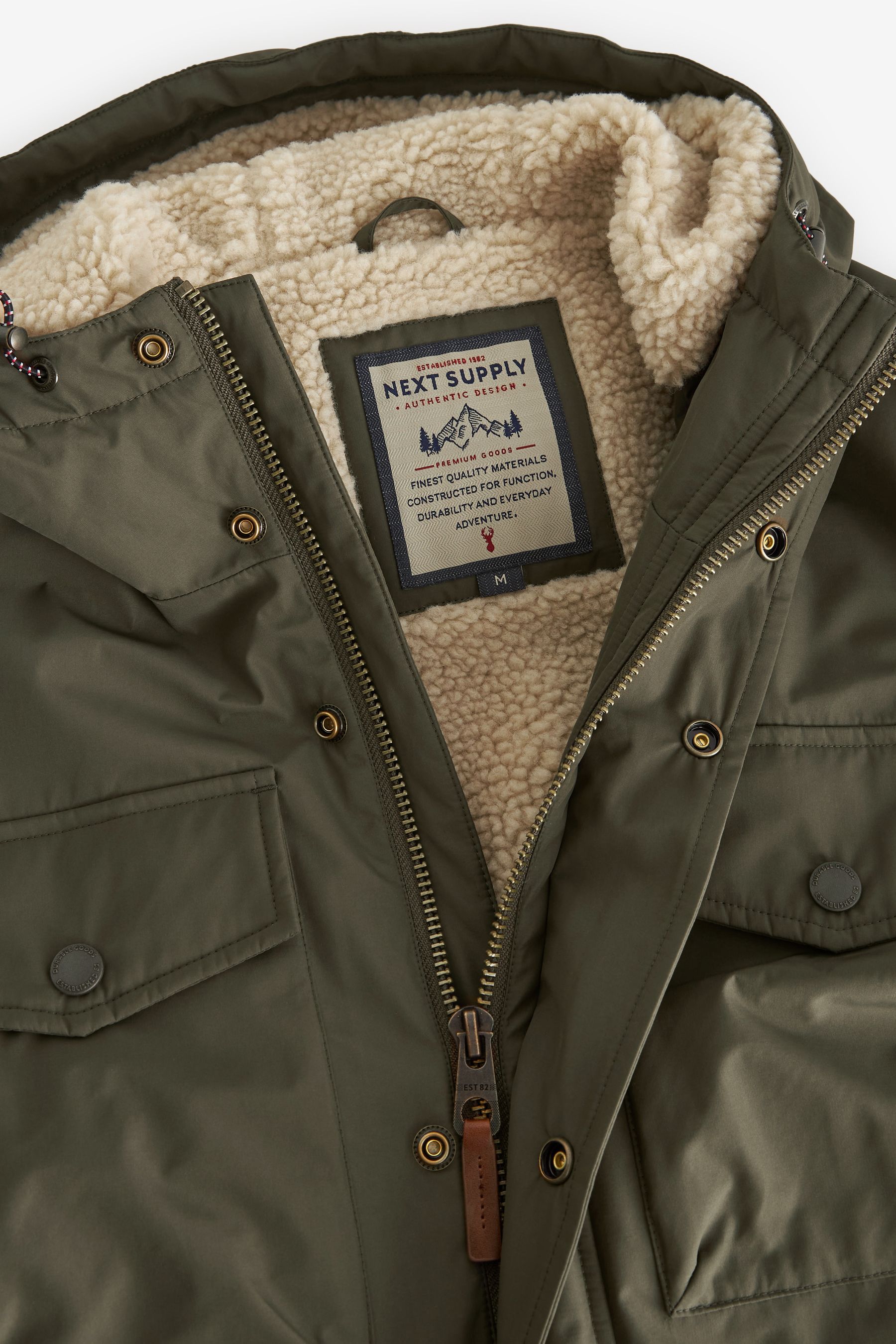 Buy Next Borg Lined Shower Resistant Four Pocket Jacket from Next Norway