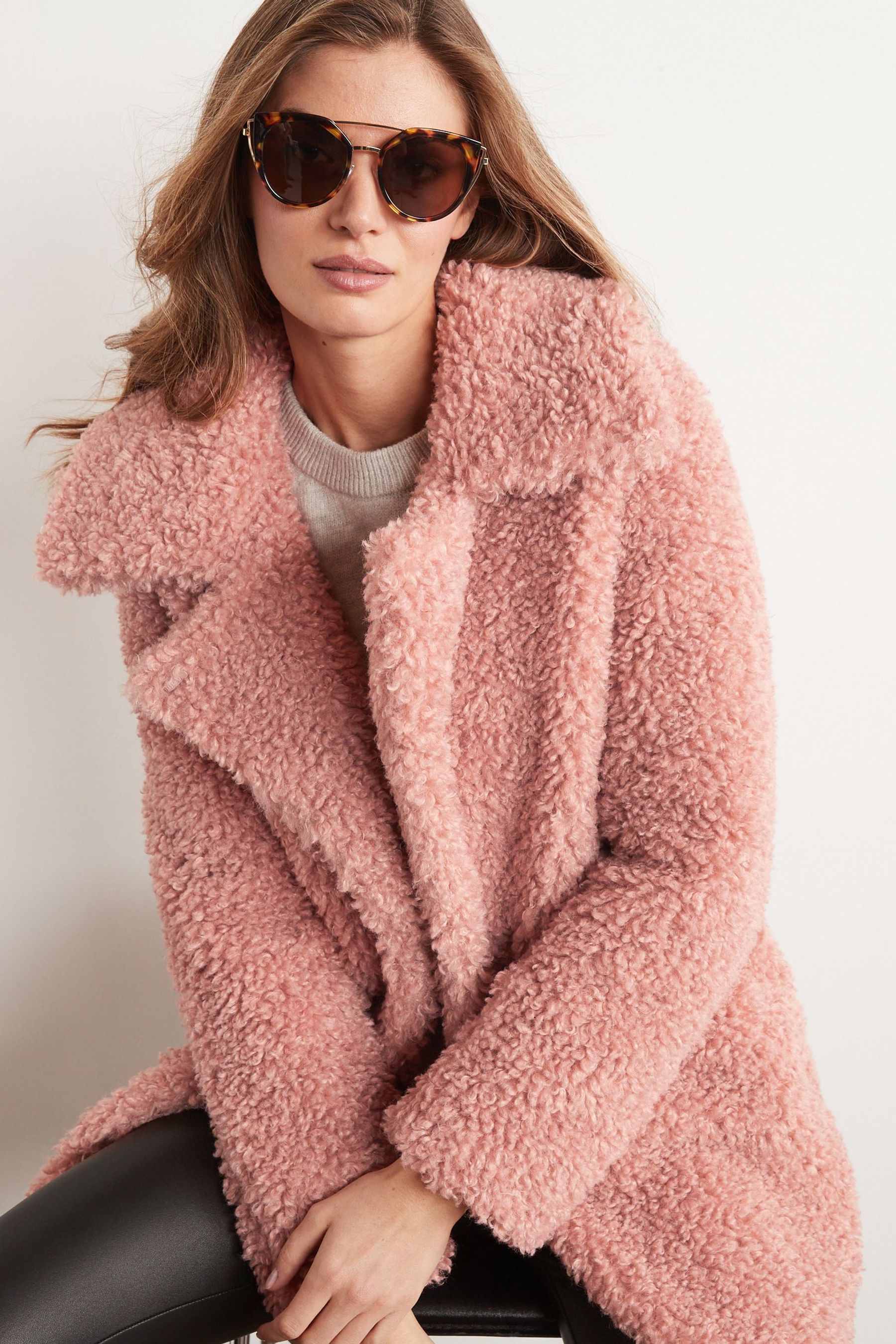 Buy Teddy Borg Coat from Next Ireland