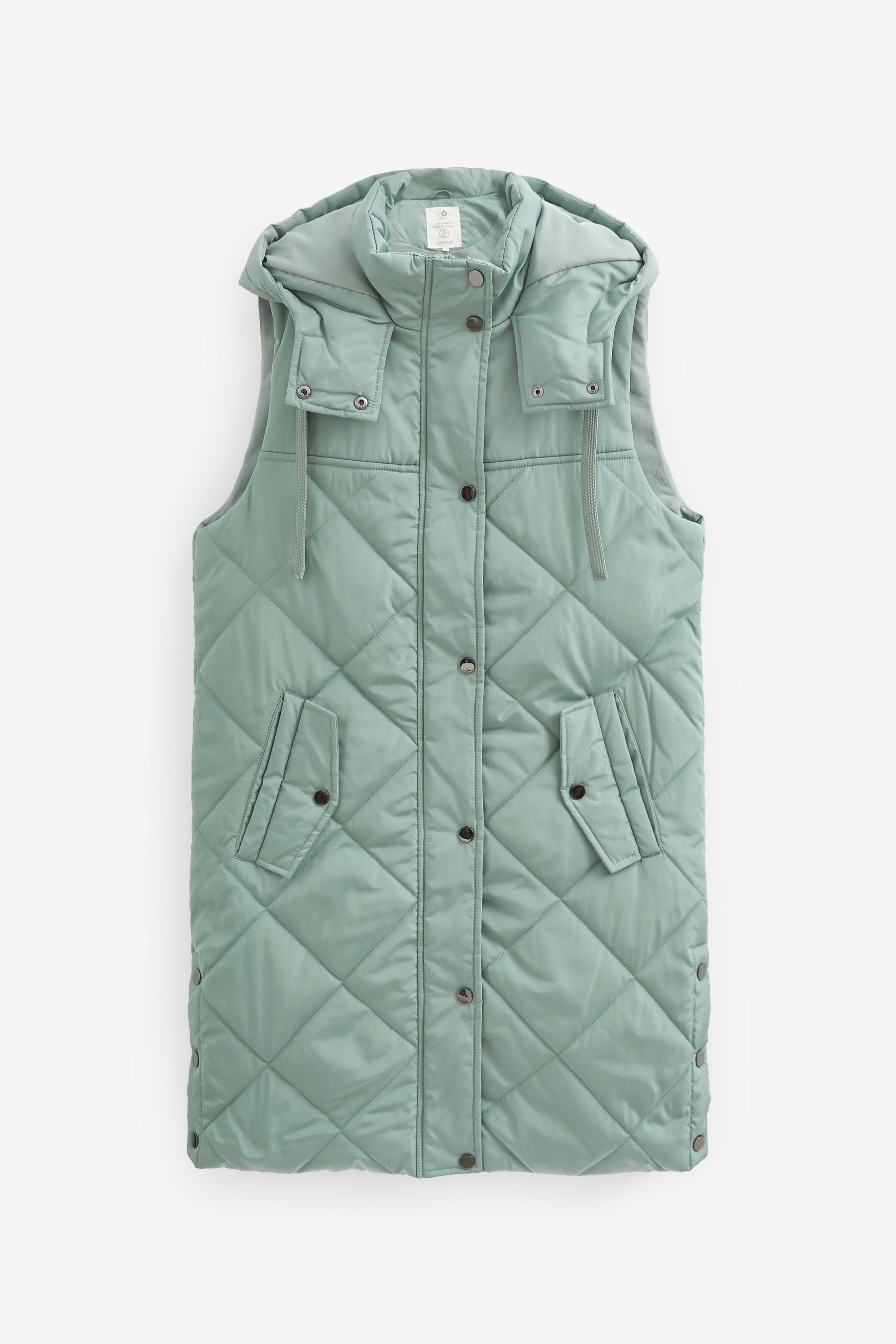 Buy Mid Length Hooded Quilted Gilet from Next Ireland