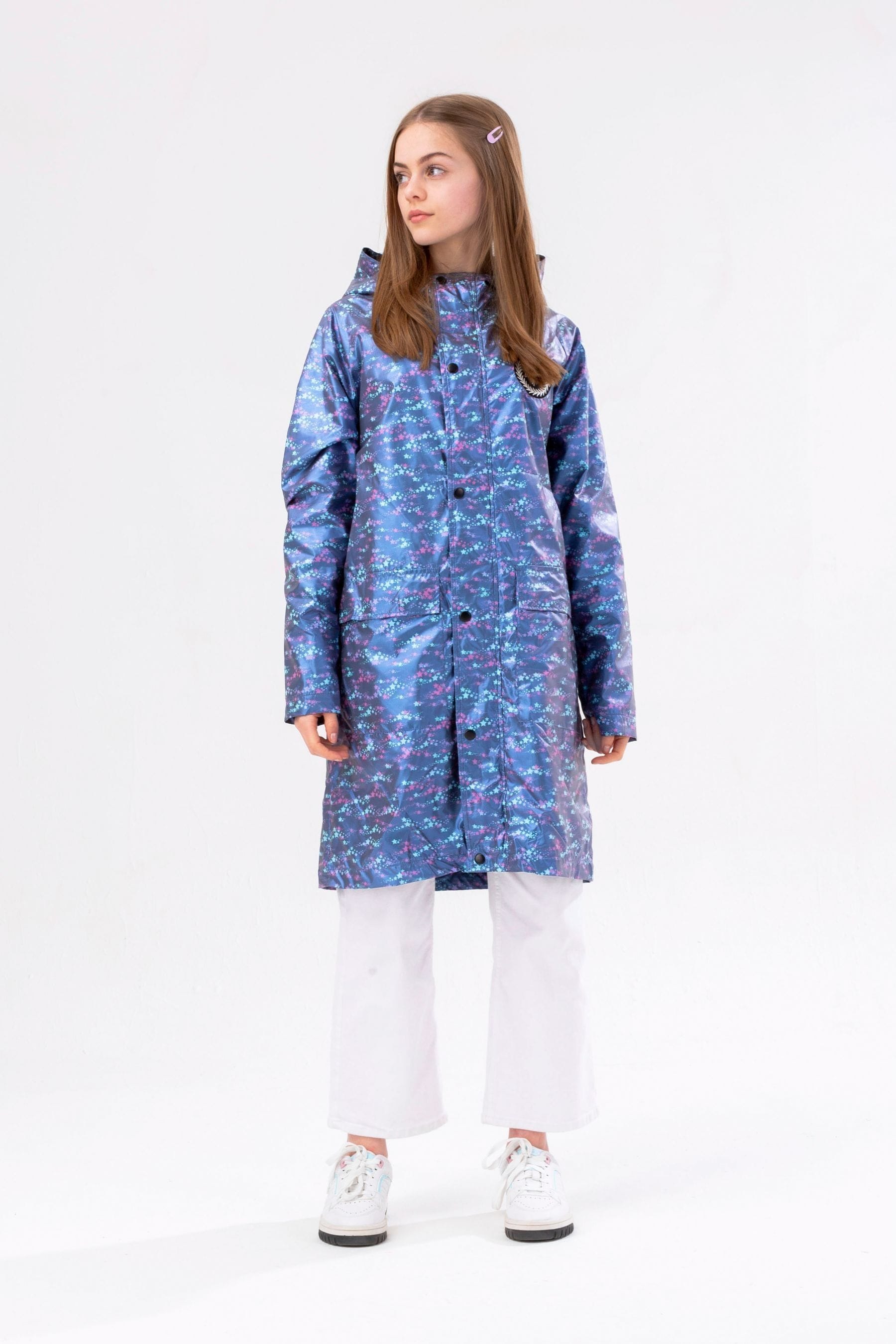 Buy Hype. Girls Longline Multi Star Fade Raincoat from Next Ireland