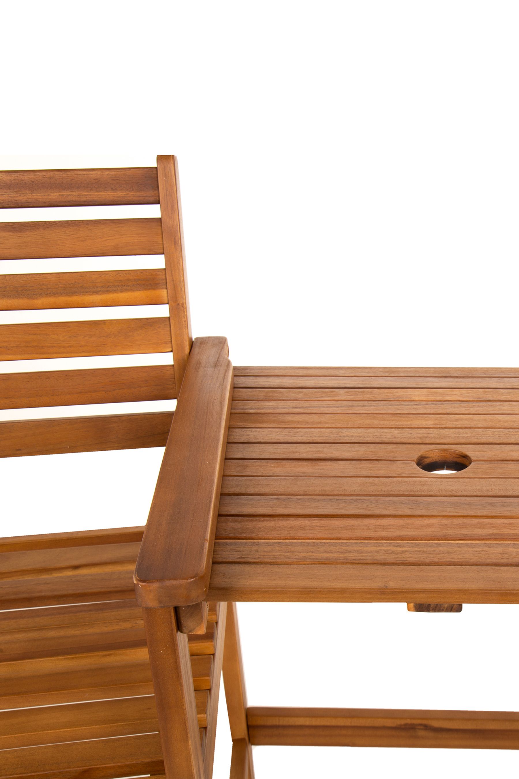 Buy Charles Bentley Natural Outdoor Acacia Wooden Companion Seat from