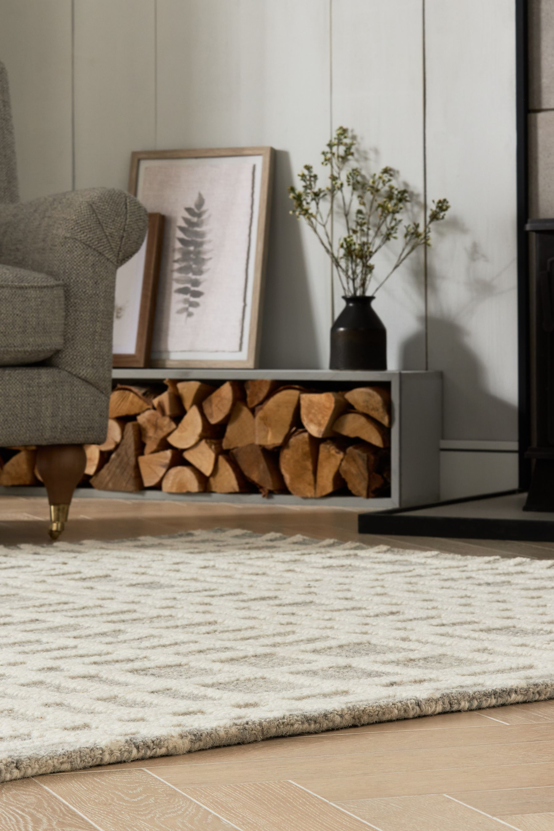 Buy Check Rug from Next Ireland