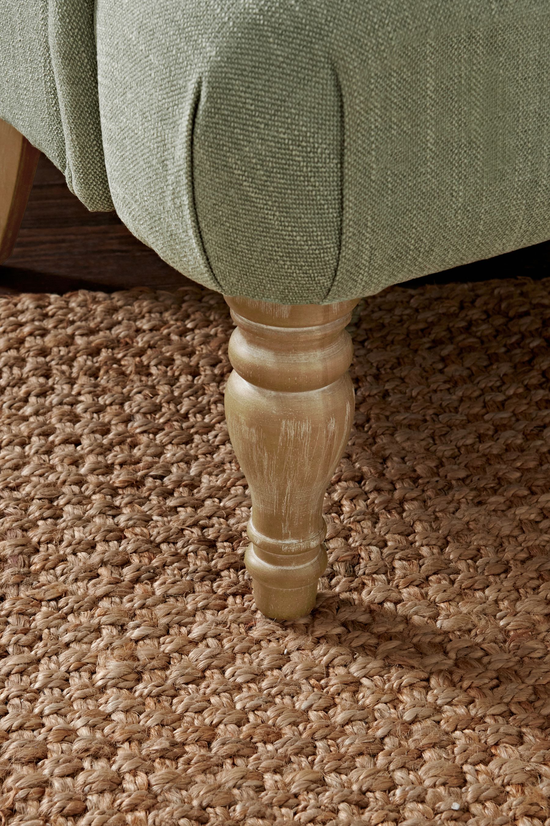 Buy Soft Texure Sage Green Collection Luxe Wolton Highback Accent Chair