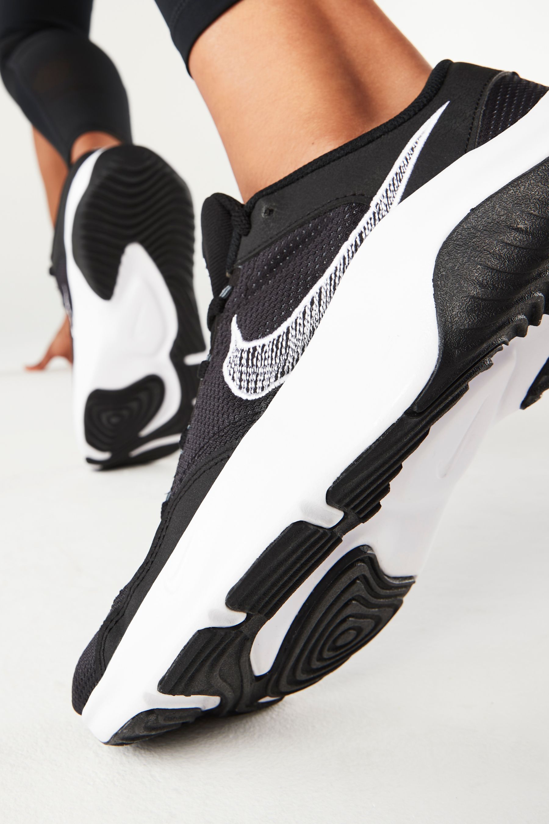 Buy Nike Black/White Legend Essential 3 Training Trainers from the Next ...