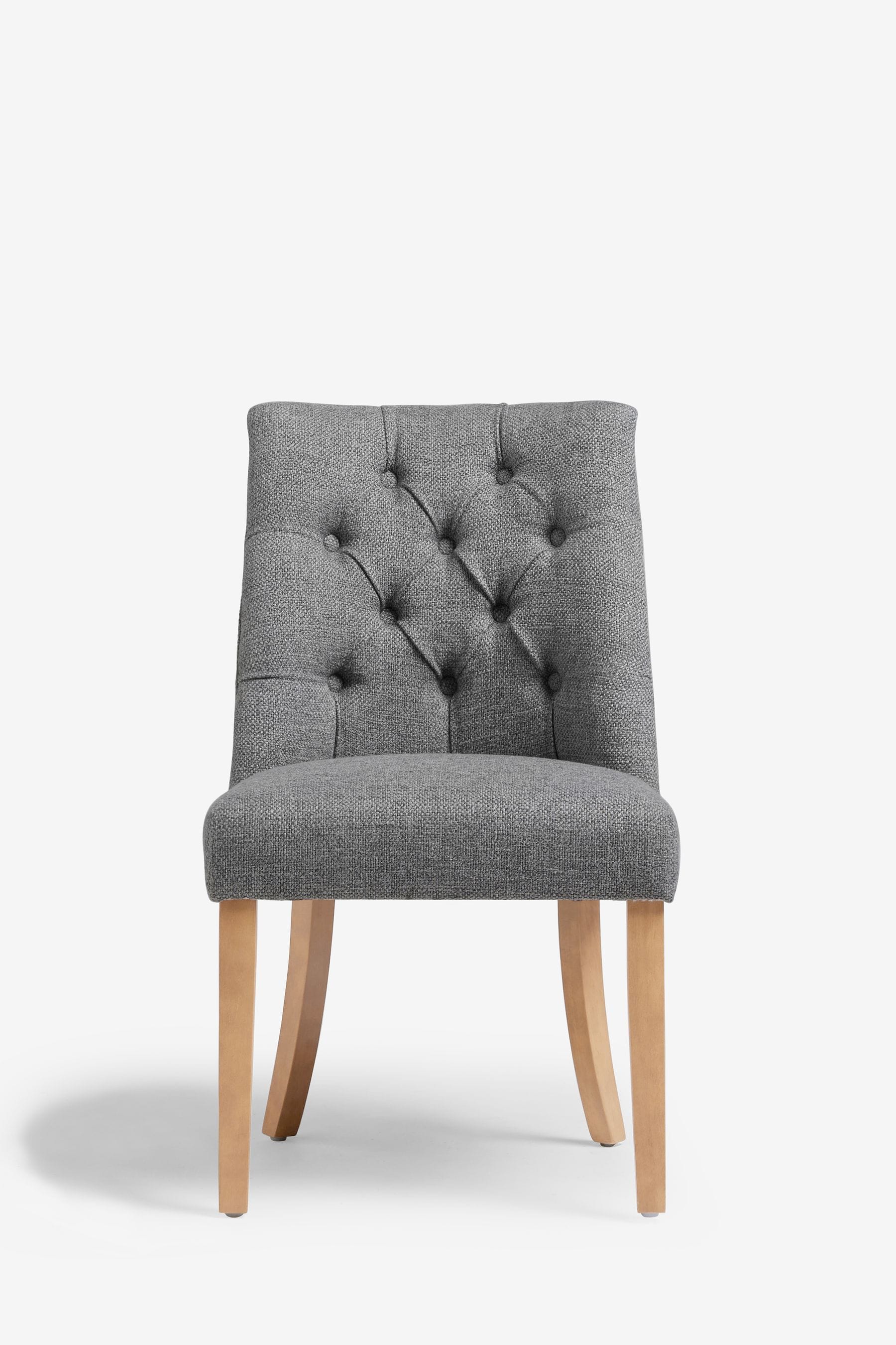 Buy Set of 2 Chunky Weave Mid Grey Wolton Collection Luxe Light Wood