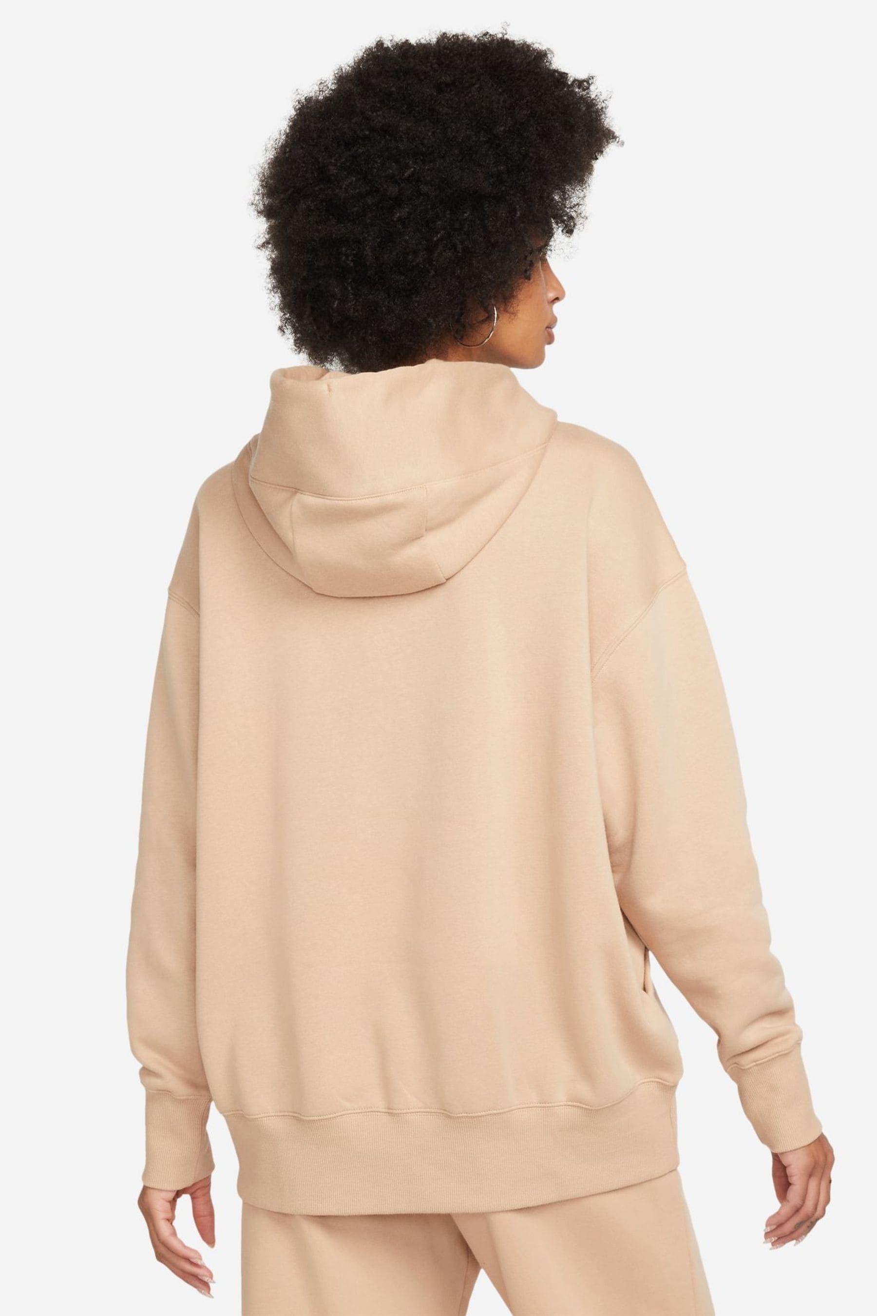 Buy Nike Beige Oversized Mini Swoosh Hoodie from the Next UK online shop