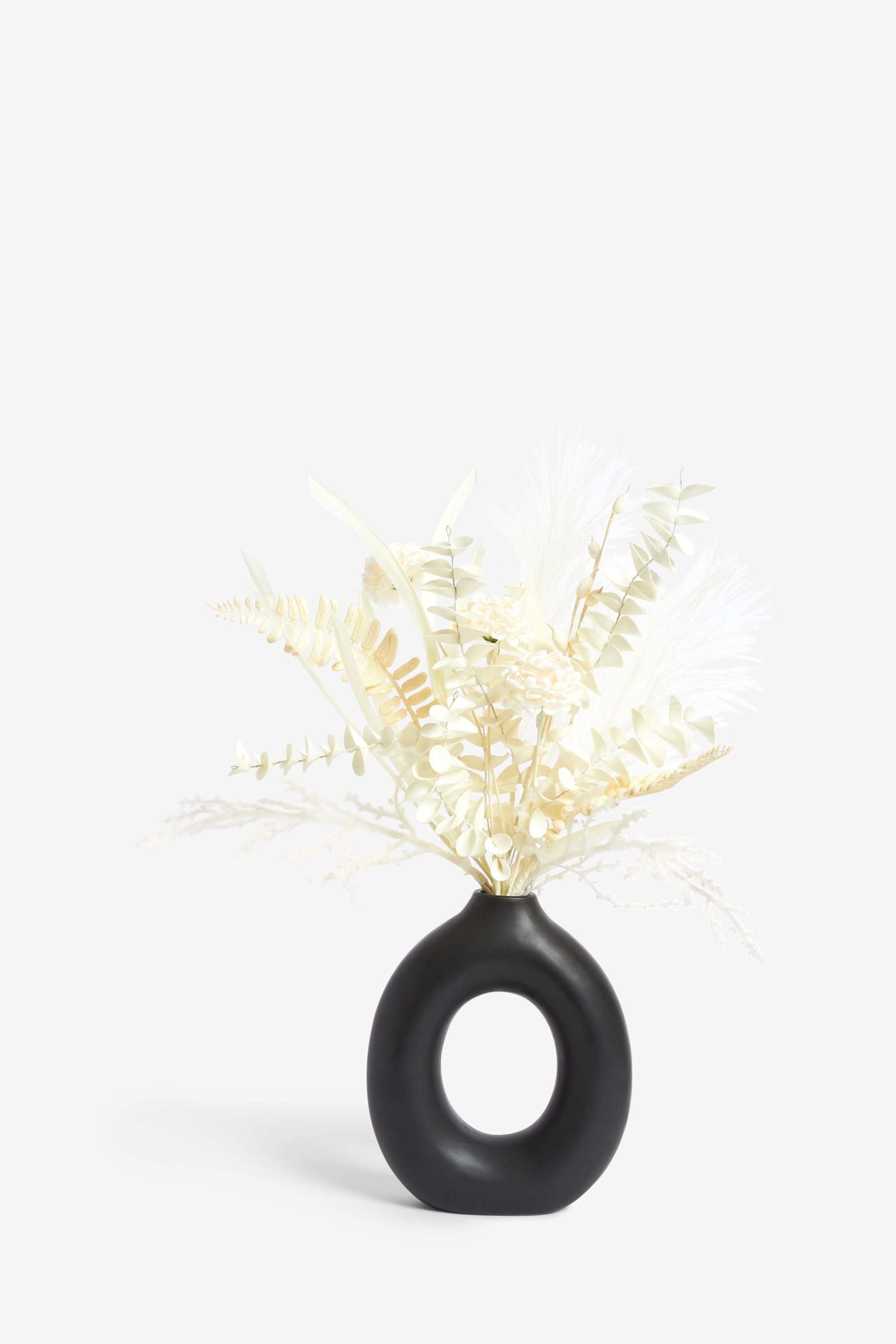 Buy Artificial Dried Flowers in Black Vase from Next Ireland