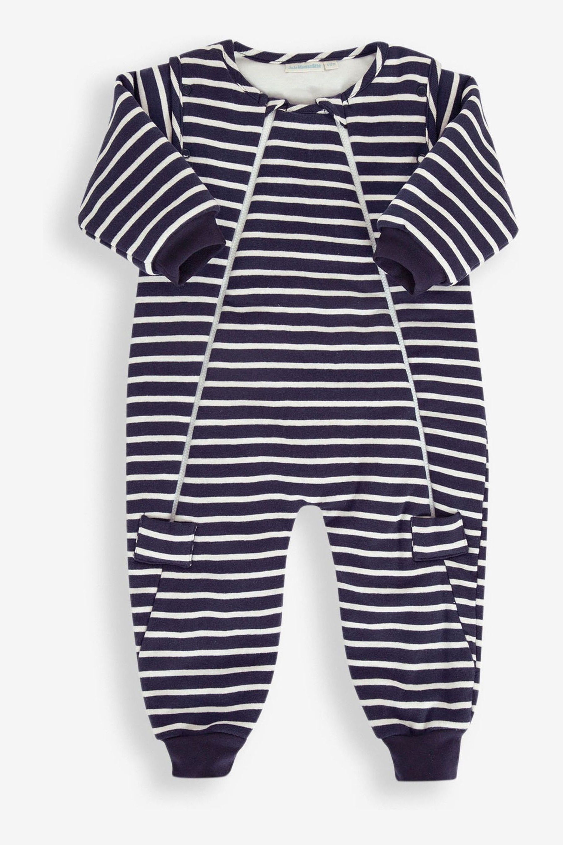Buy JoJo Maman Bébé Navy Stripe 2.5 Tog Sleep Snuggler from the Next UK