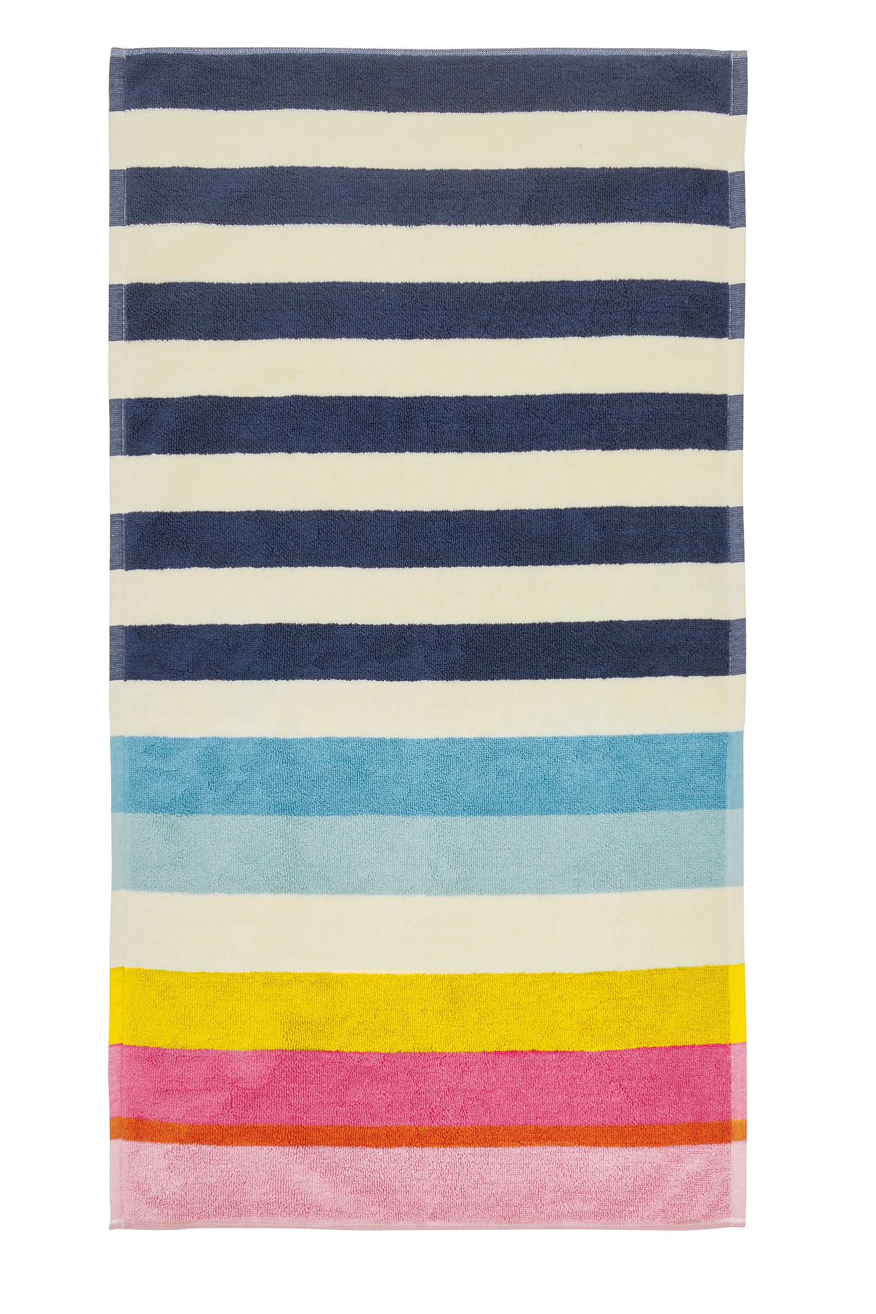 Buy Joules Blue Cambridge Stripe Cotton Bath Mat from Next Ireland