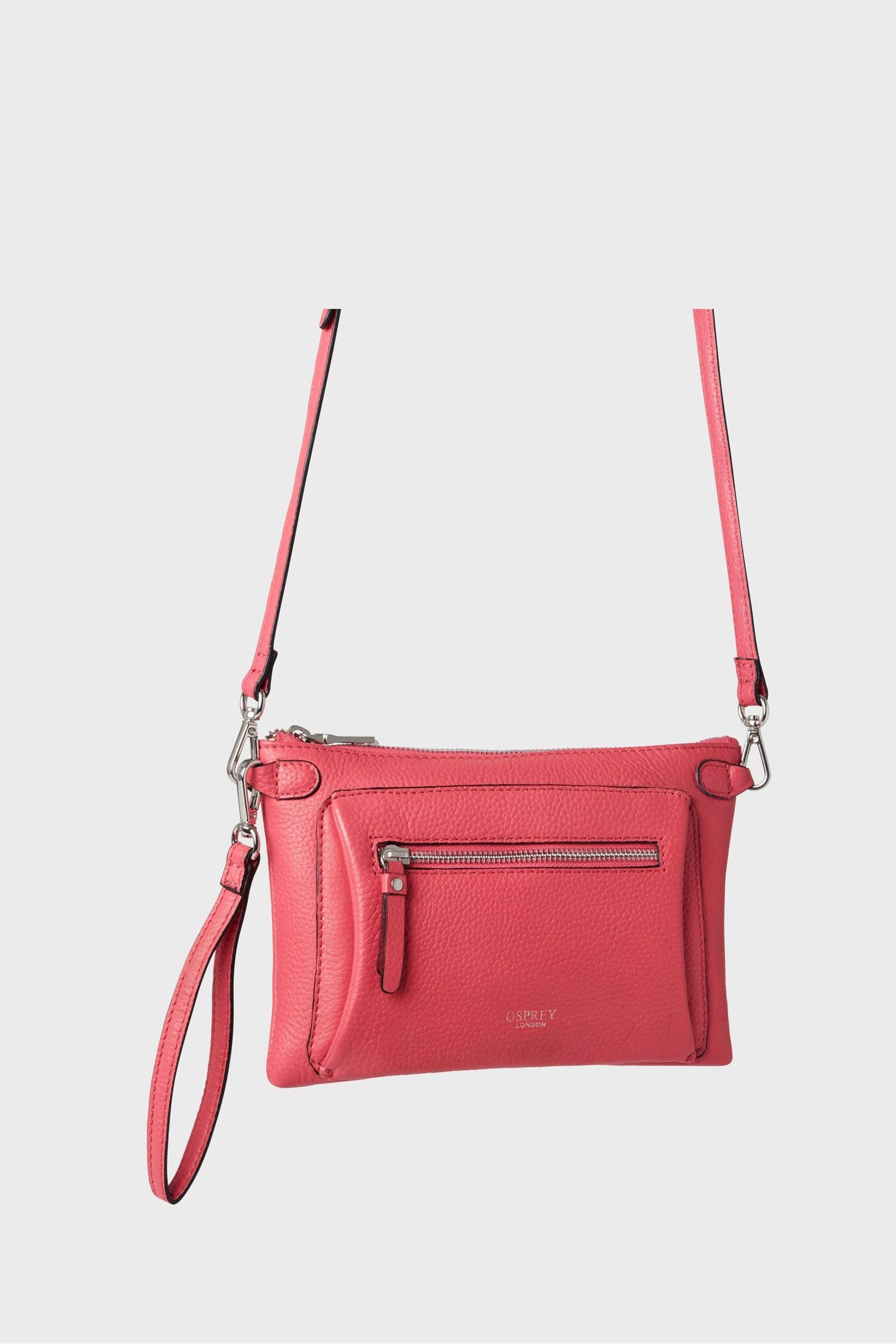 Buy Osprey London Ruby Leather CrossBody Clutch Bag from Next USA