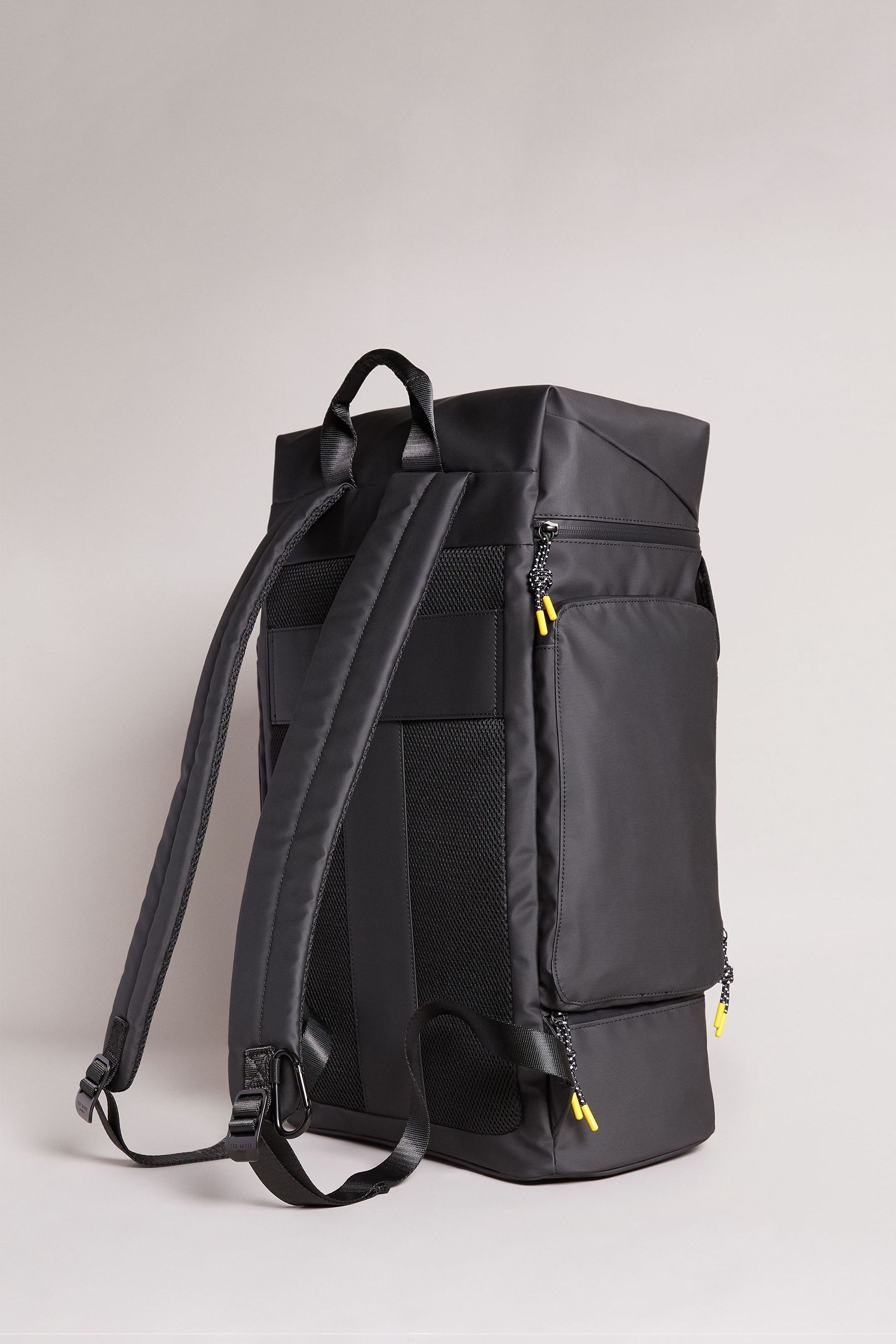 Buy Ted Baker Walks Black Rubberised Zip Top Backpack from Next Germany