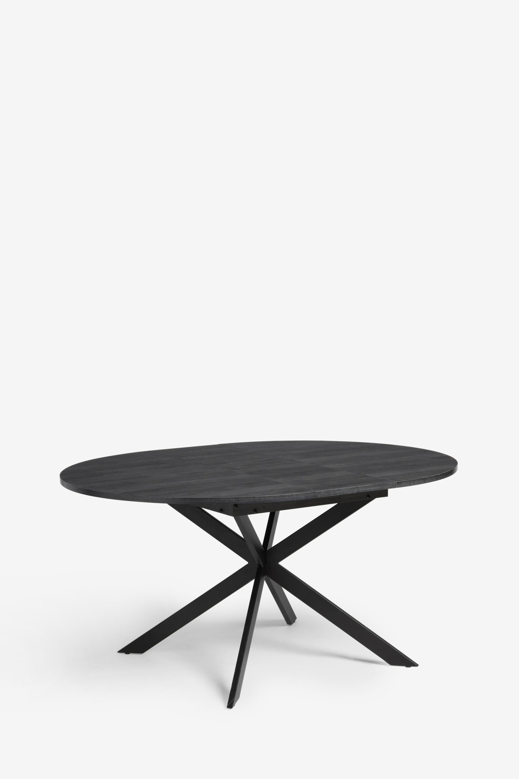 Buy Black Bronx Oak Effect Round 4 to 6 Seater Extending Dining Table