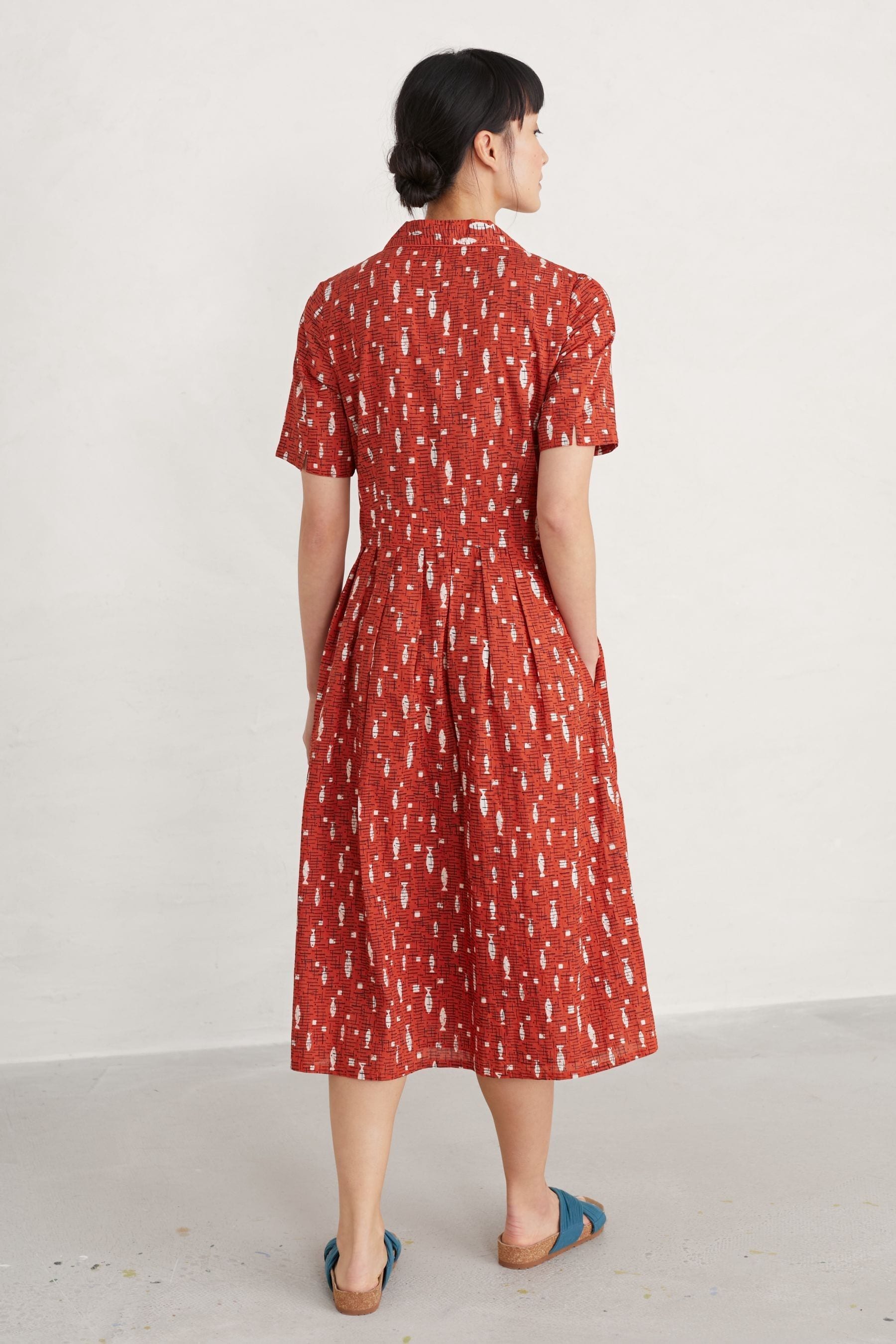 Buy Seasalt Cornwall Orange Charlotte Dress from Next Ireland