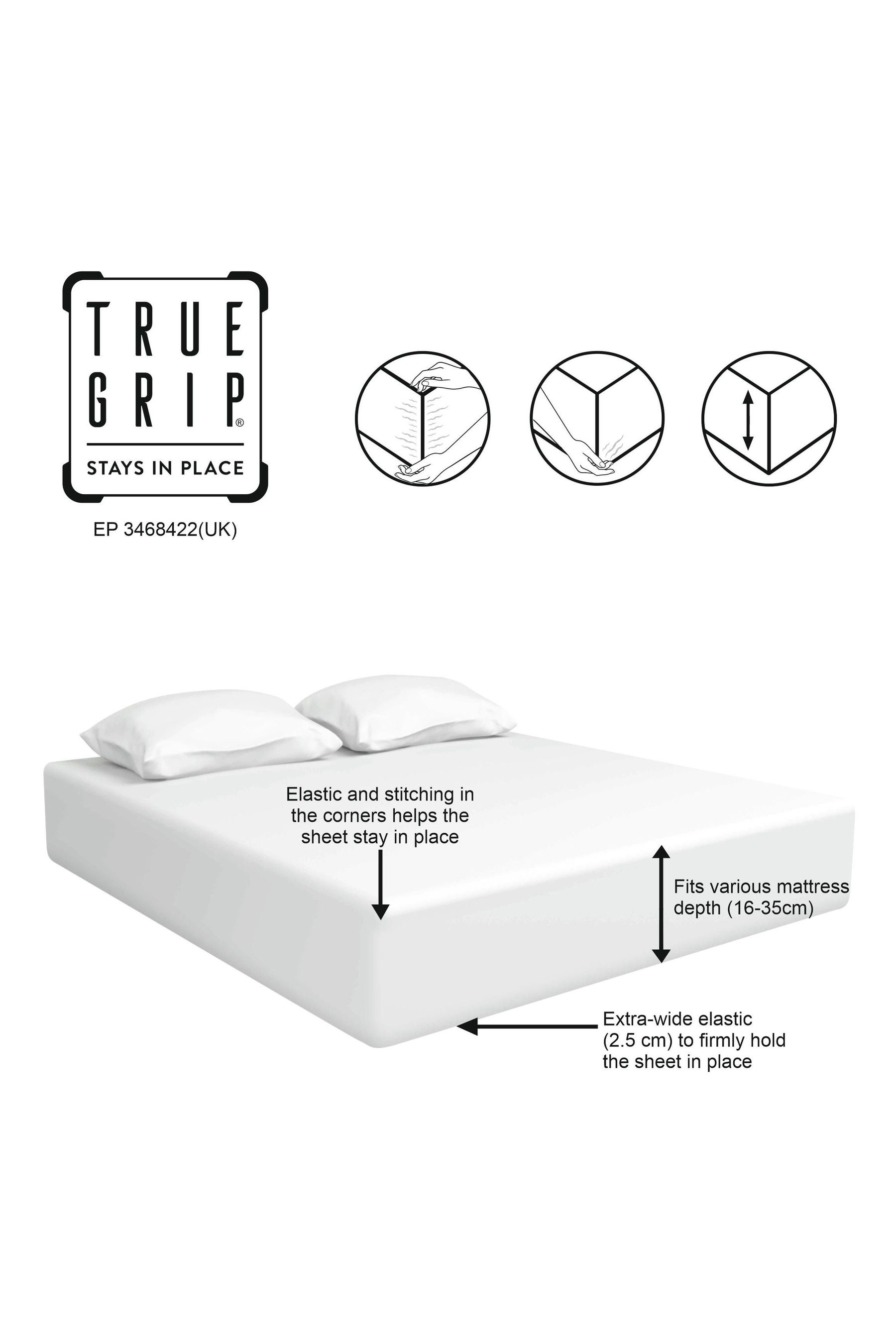 Buy Pure Cotton 200 Thread Count Percale Deep Fitted Sheet from Next