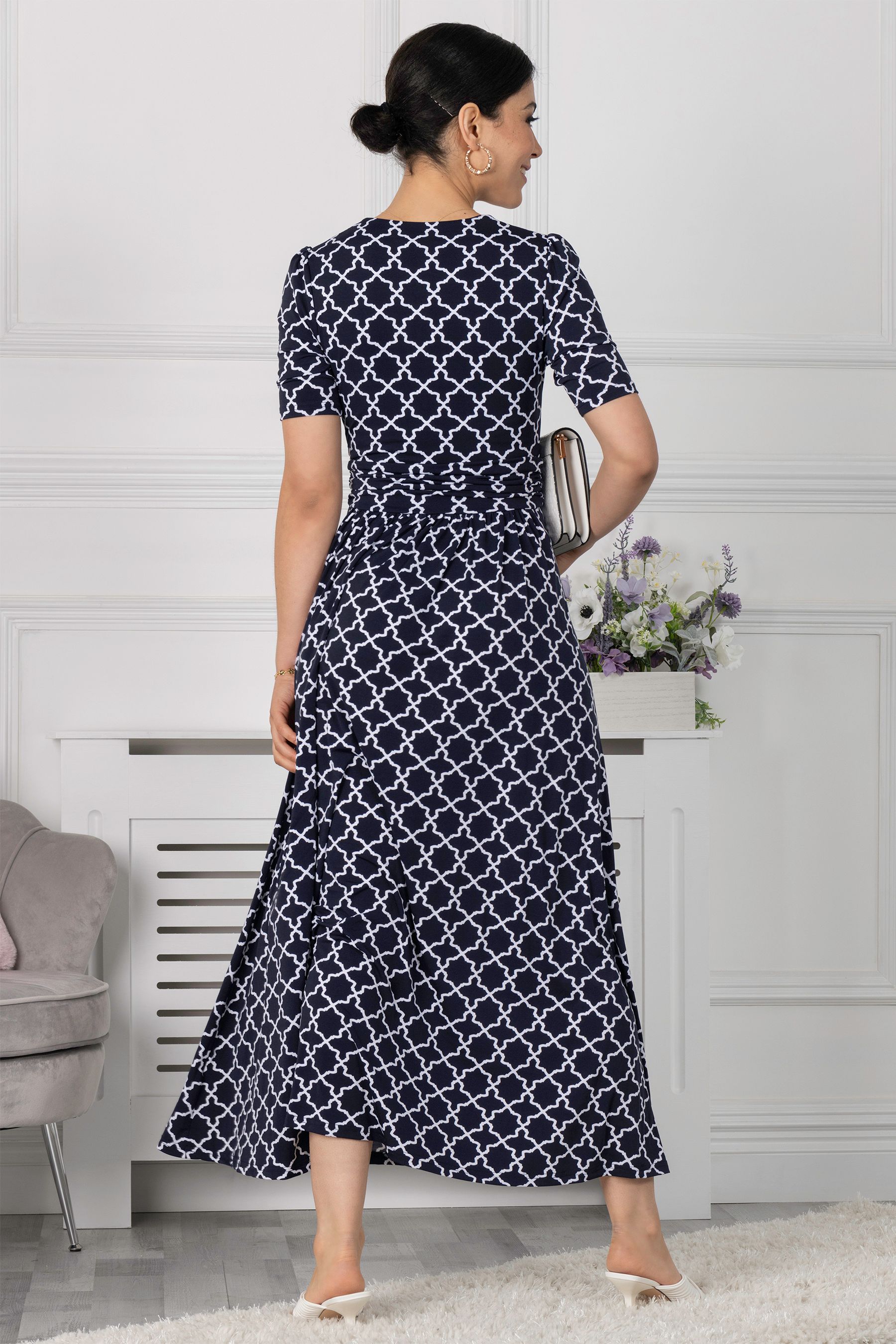 Buy Jolie Moi Blue Kiera Wrap Front Maxi Dress From The Next Uk Online Shop