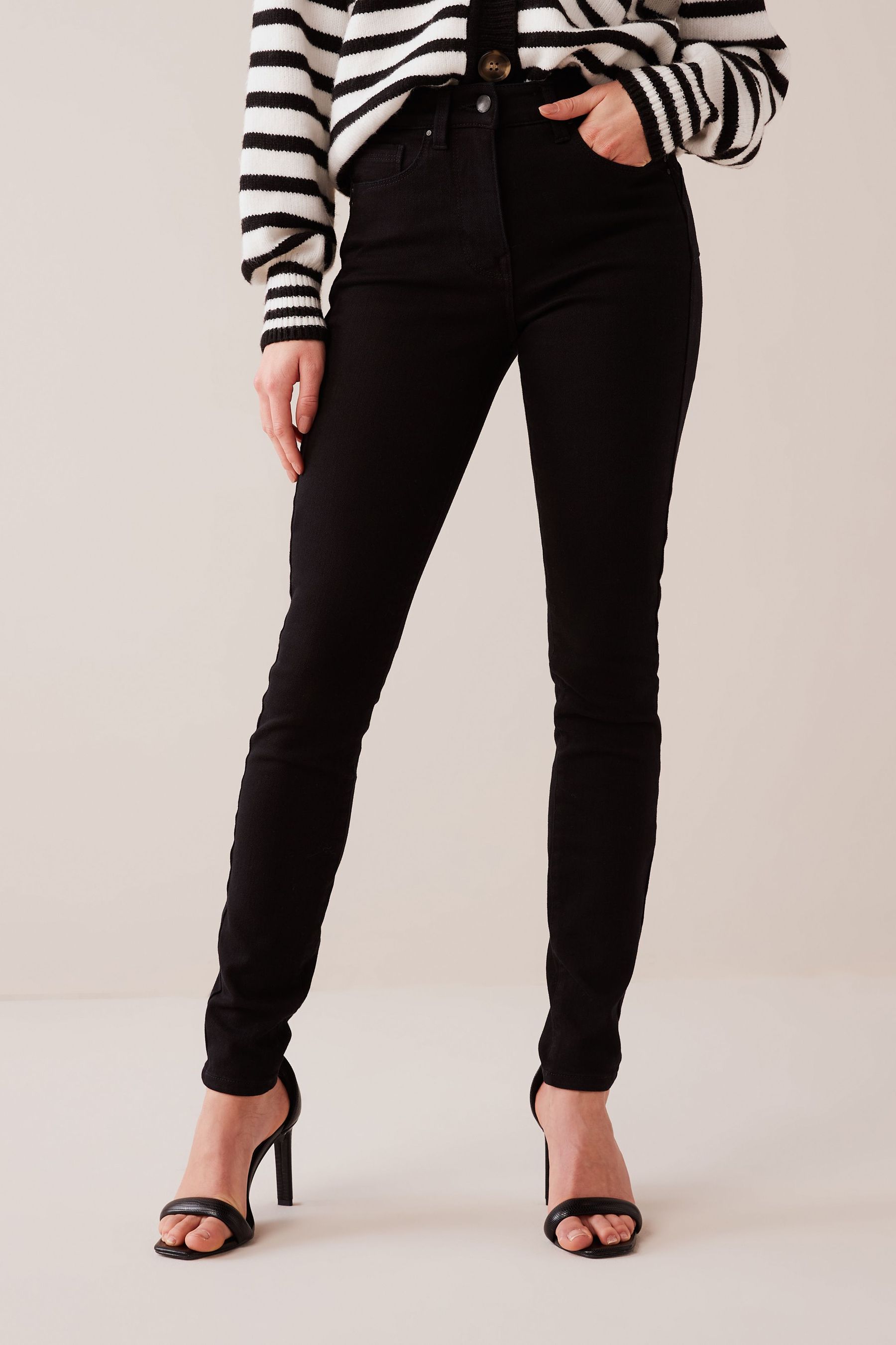 Buy Single Button Lift, Slim & Shape Skinny Jeans from the Next UK ...